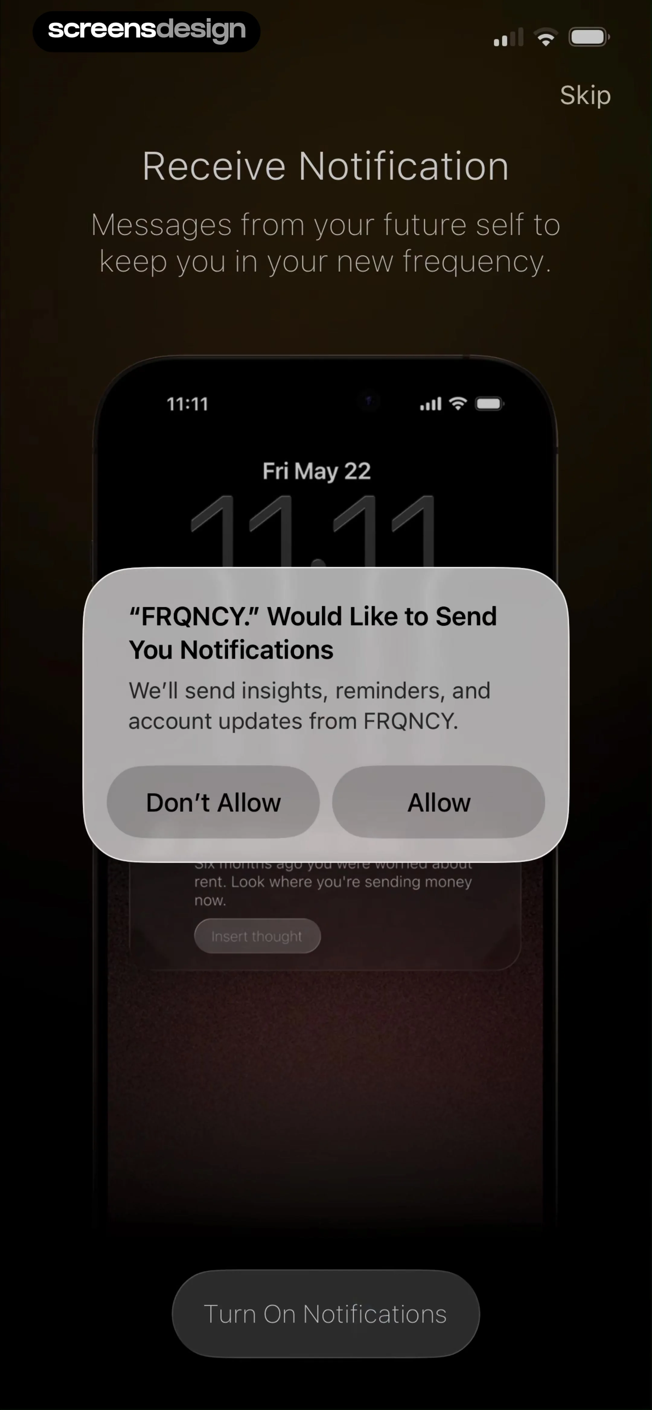 FRQNCY. screen 6