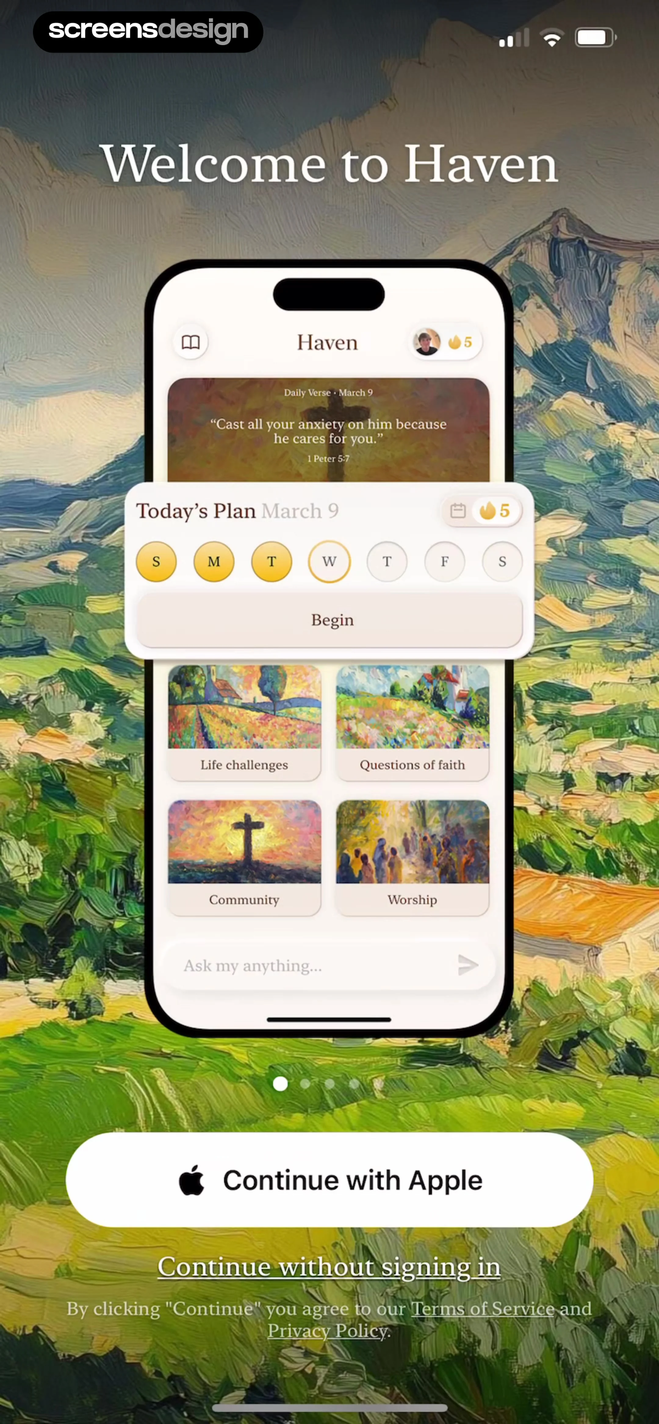 Haven - Bible Chat screen 2