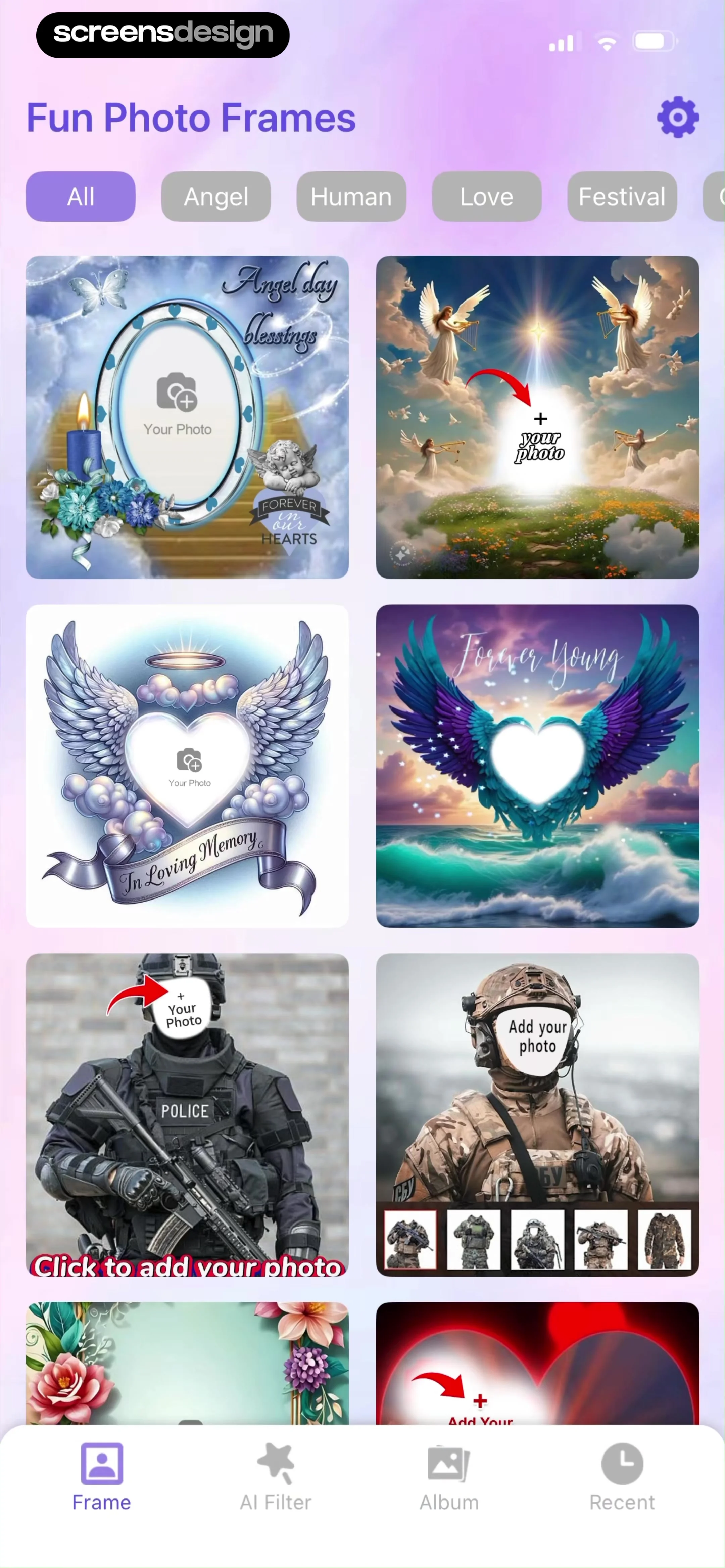 AI Photo Maker：Frame & Filter screen 3