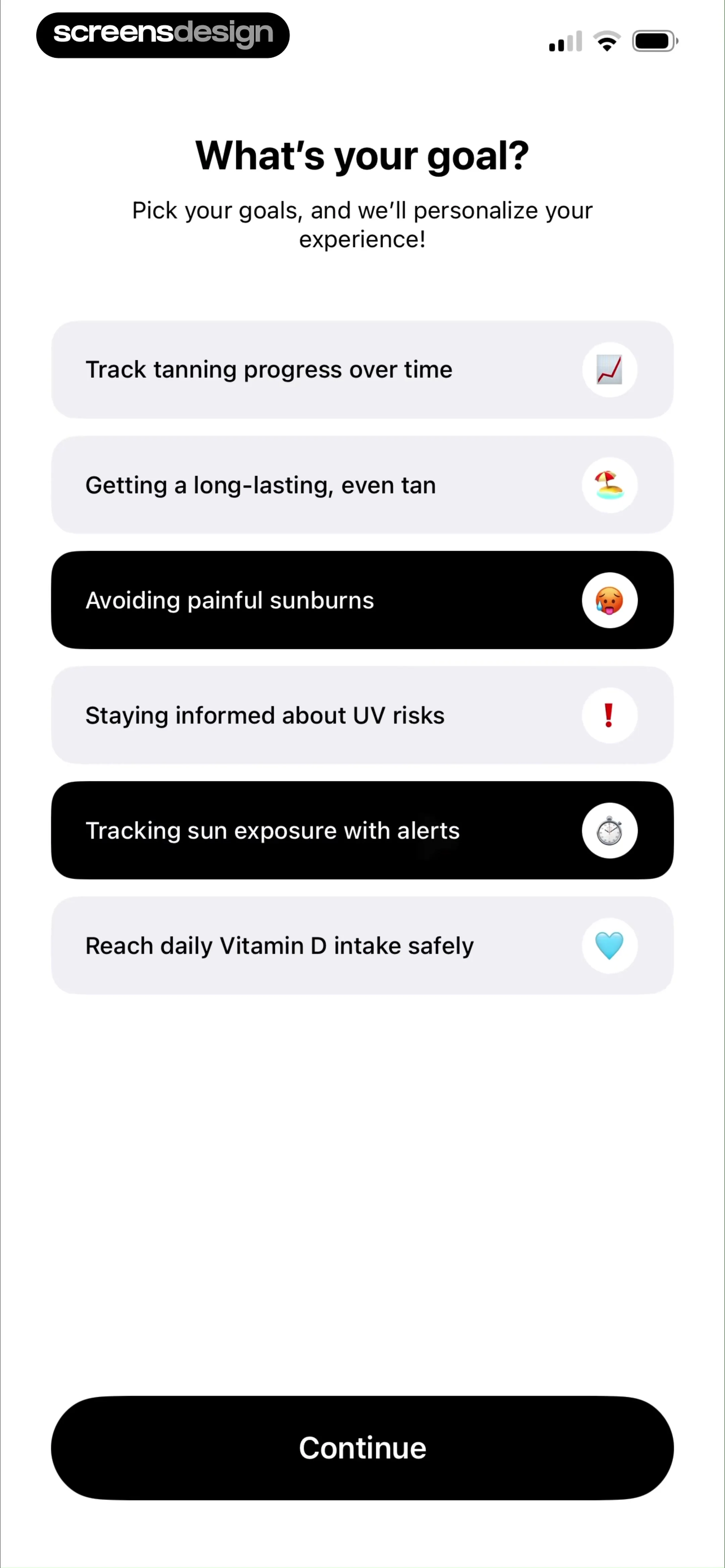 SunSafe: UV Index & Tanning screen 3