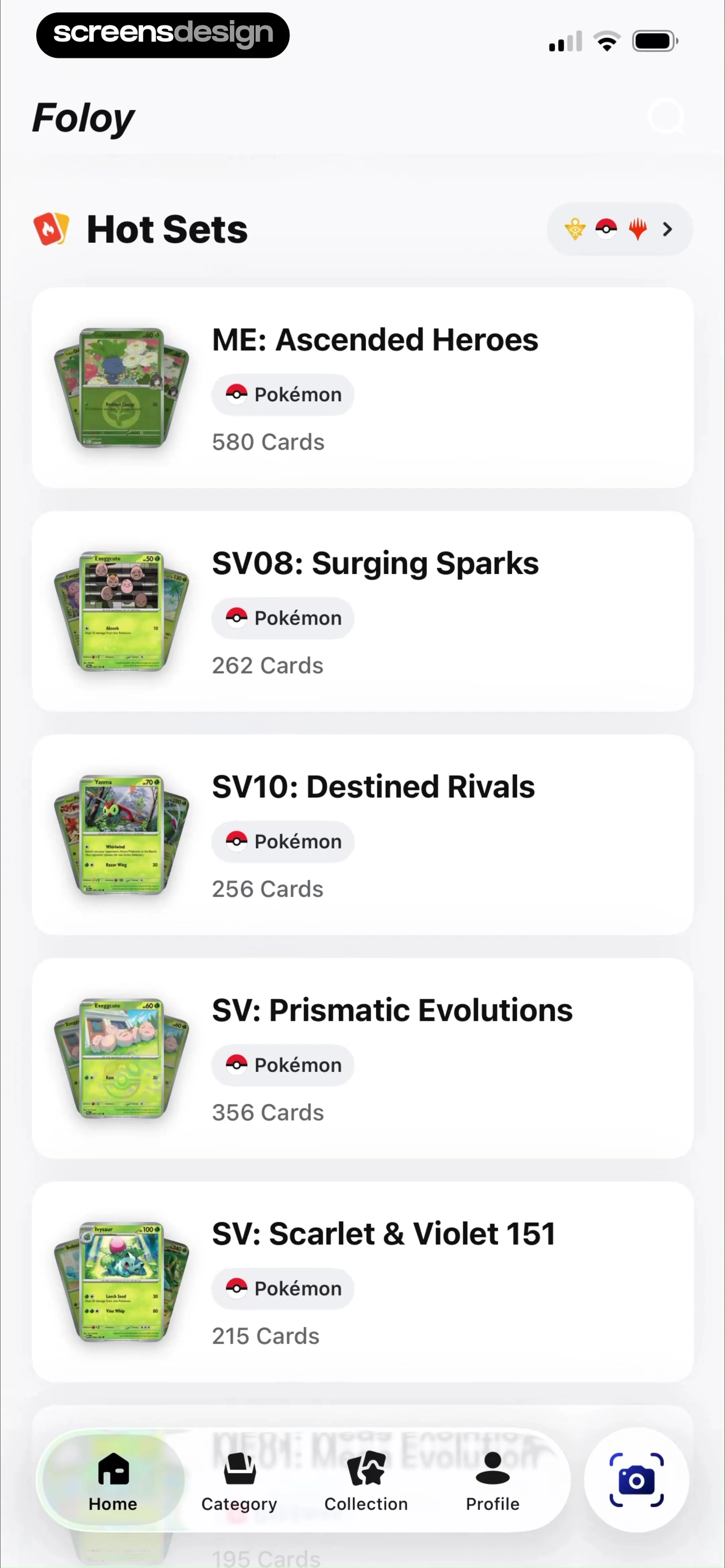 TCG Card Scanner & Value-Foloy screen 32