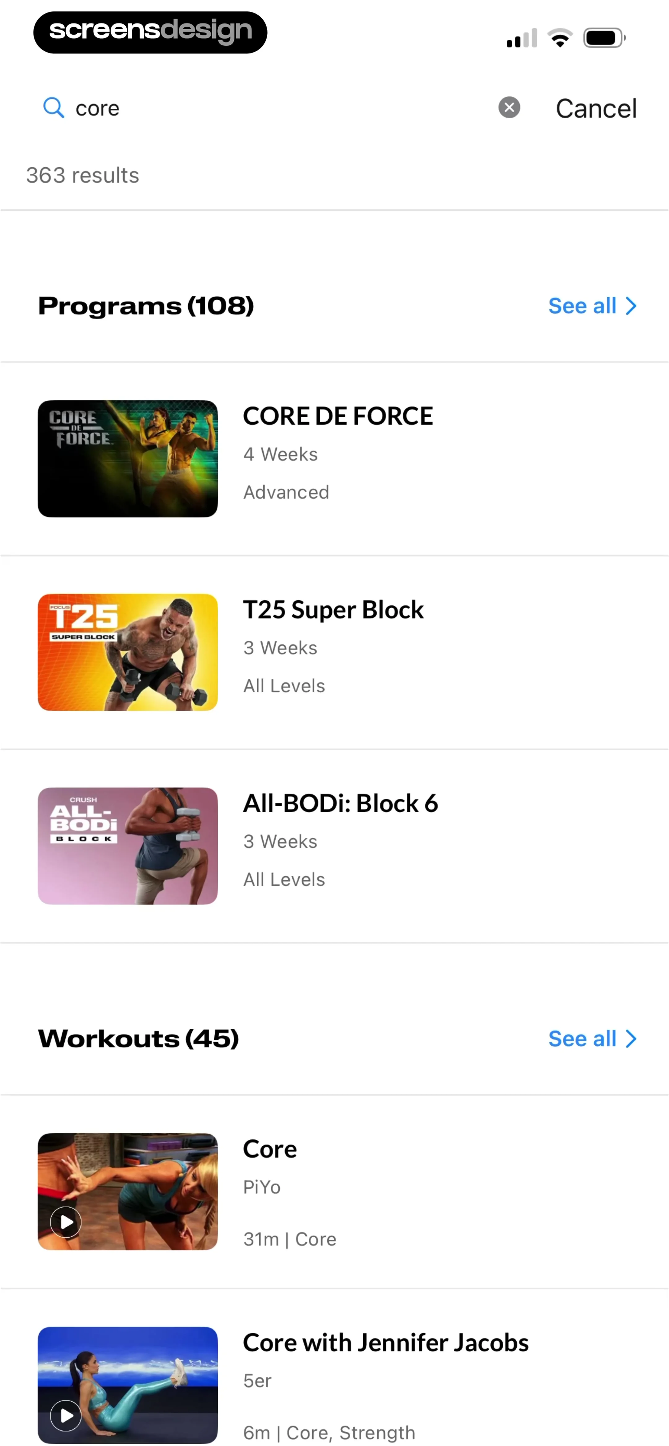 BODi Fitness: Home Workouts screen 69