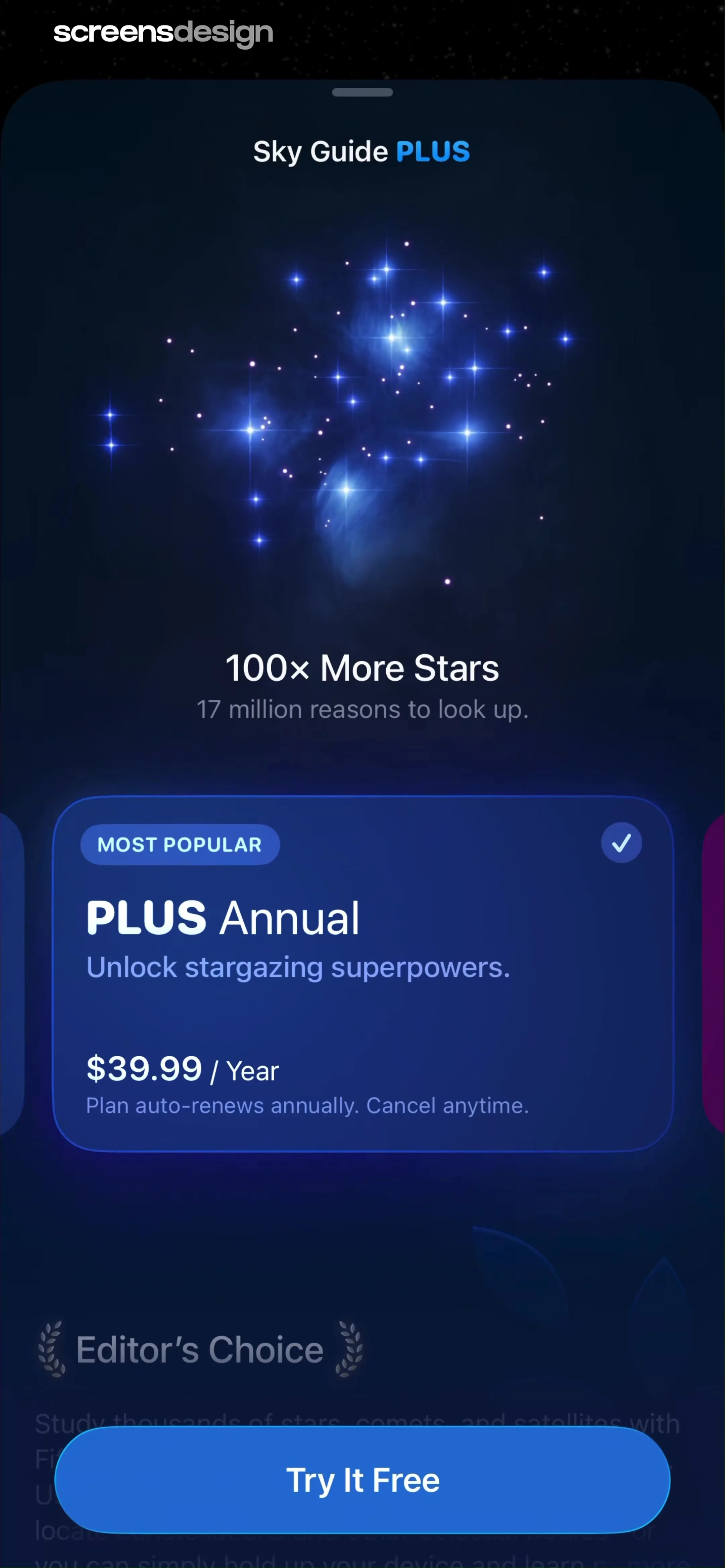 Sky Guide screen 6