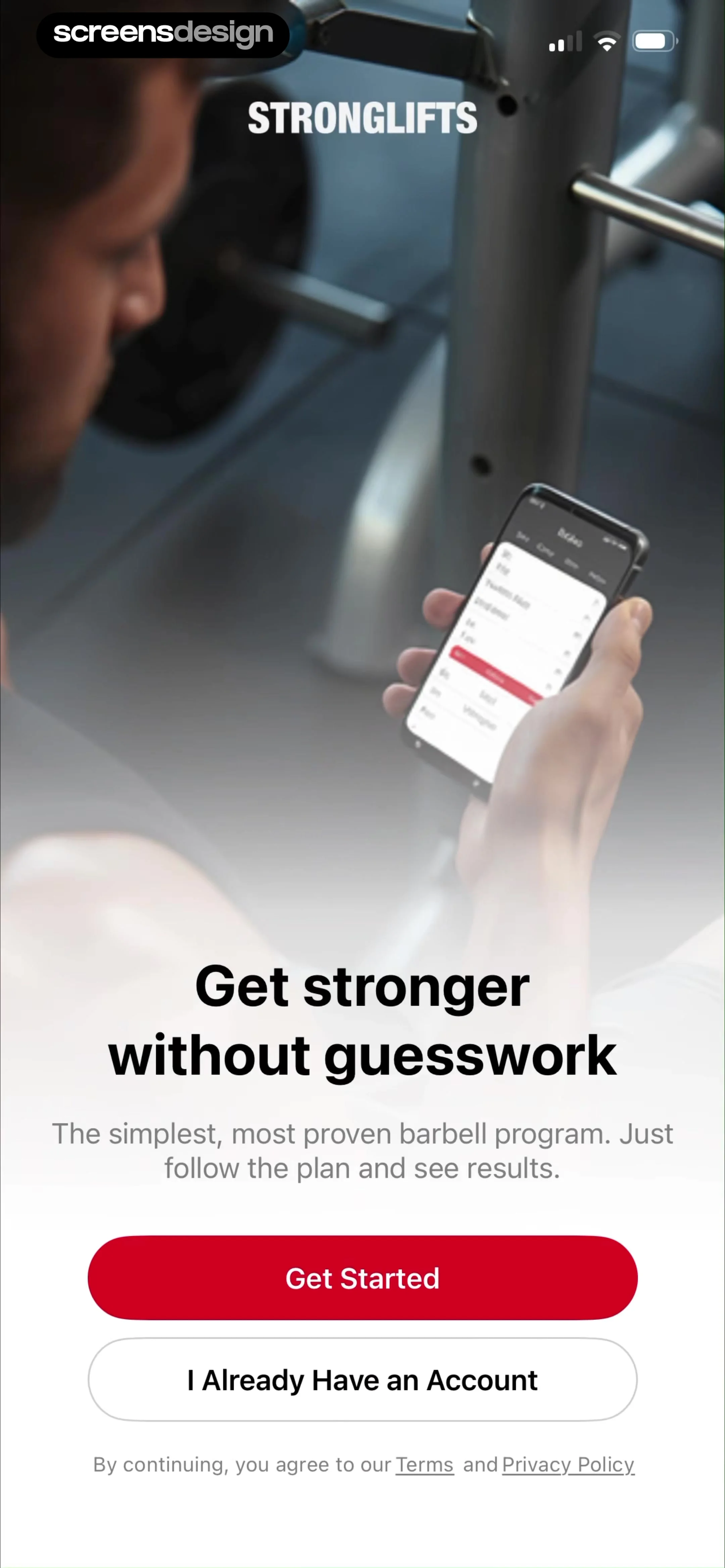 Stronglifts 5x5 Workout Plan screen 2