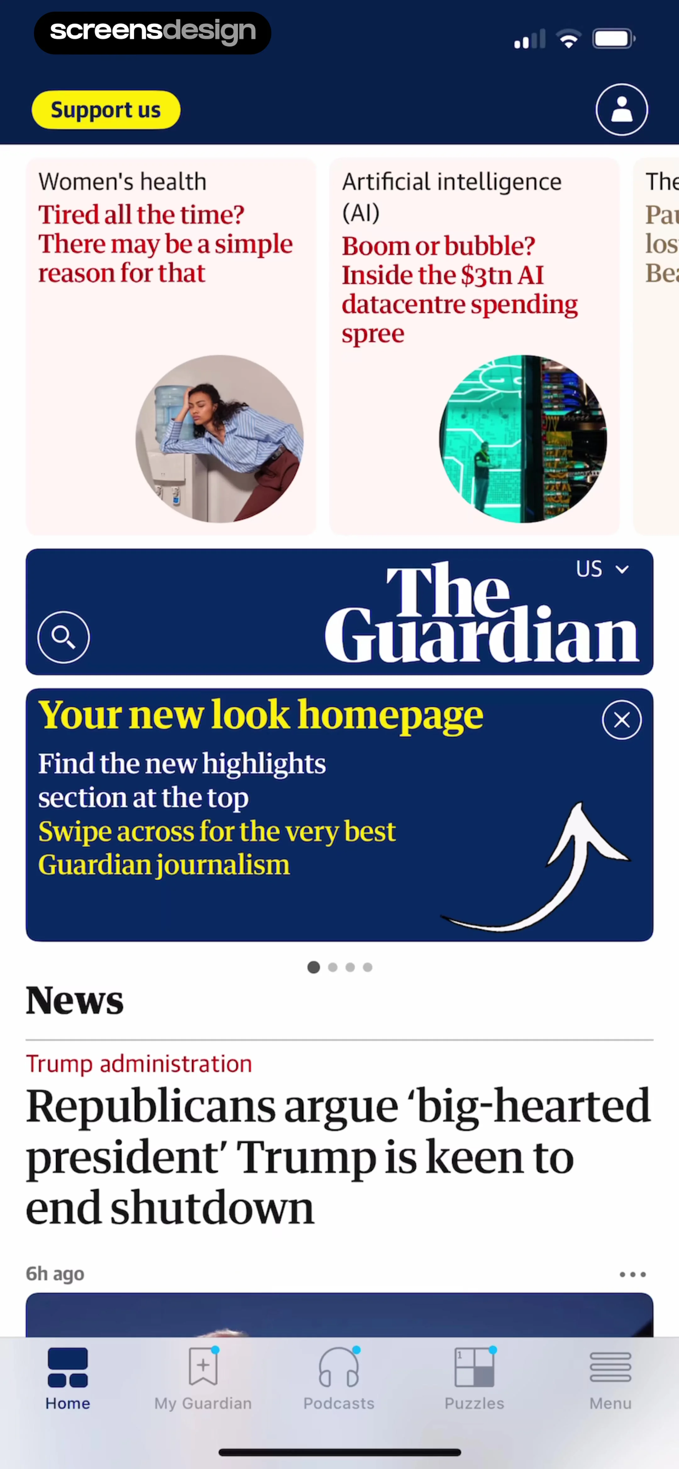 The Guardian - US & World News screen 3