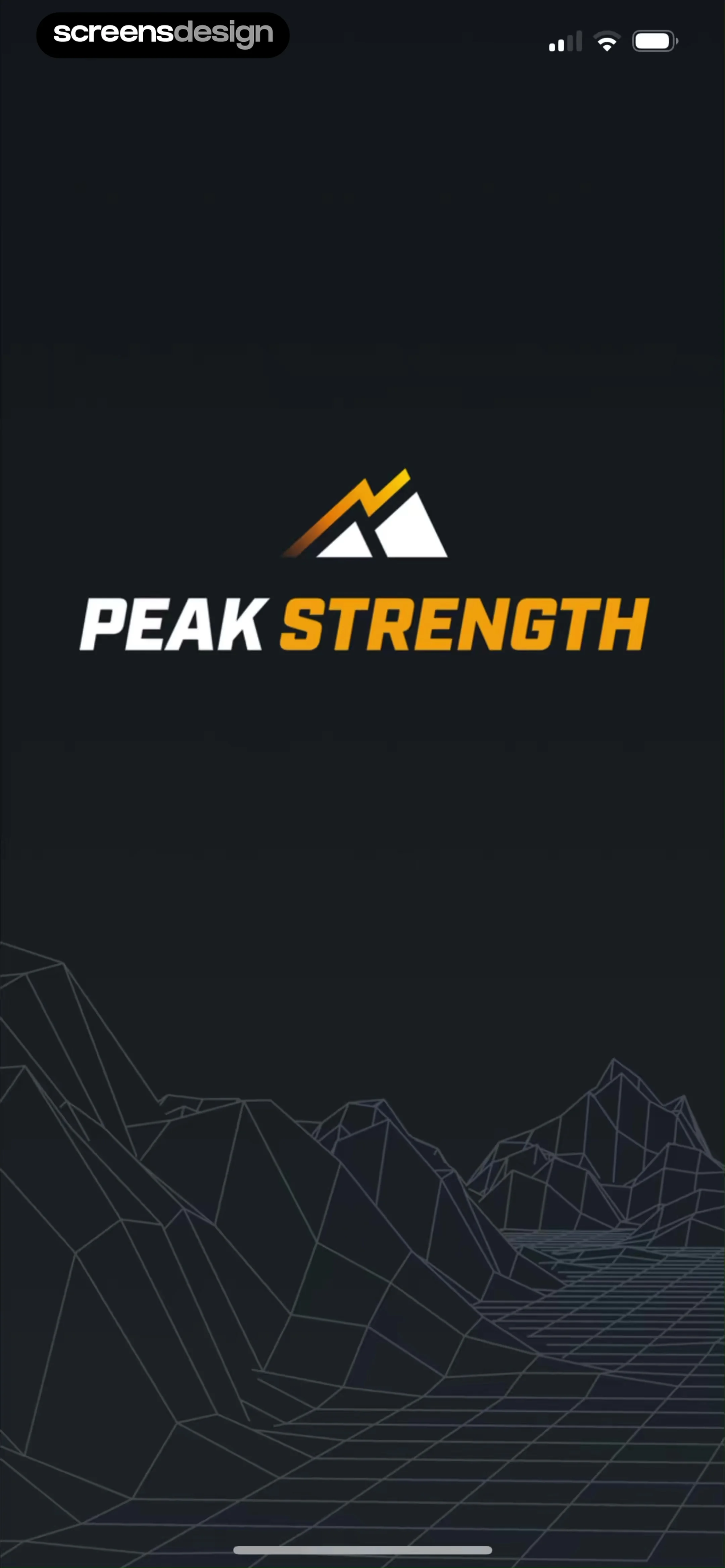 Peak Strength screen 1
