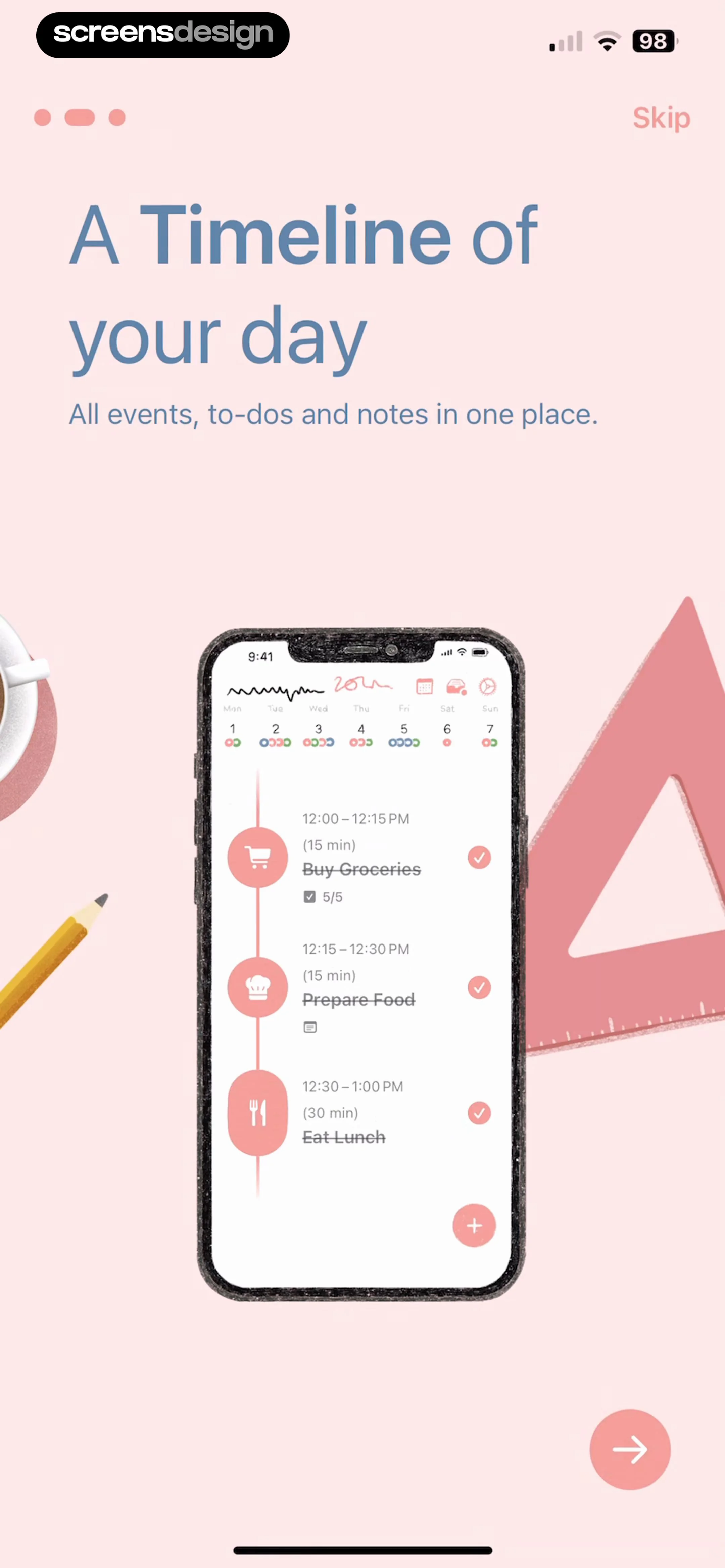 Structured: Daily Planner Todo screen 3