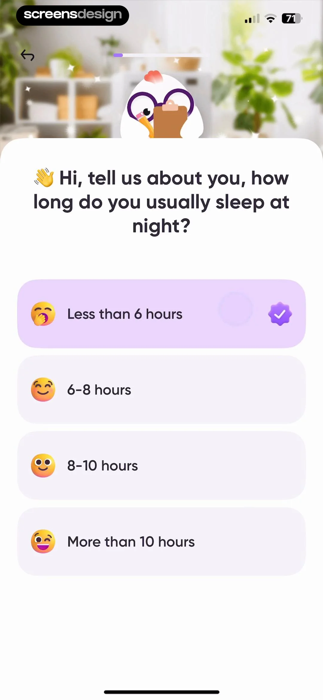Me+ Lifestyle Routine screen 8