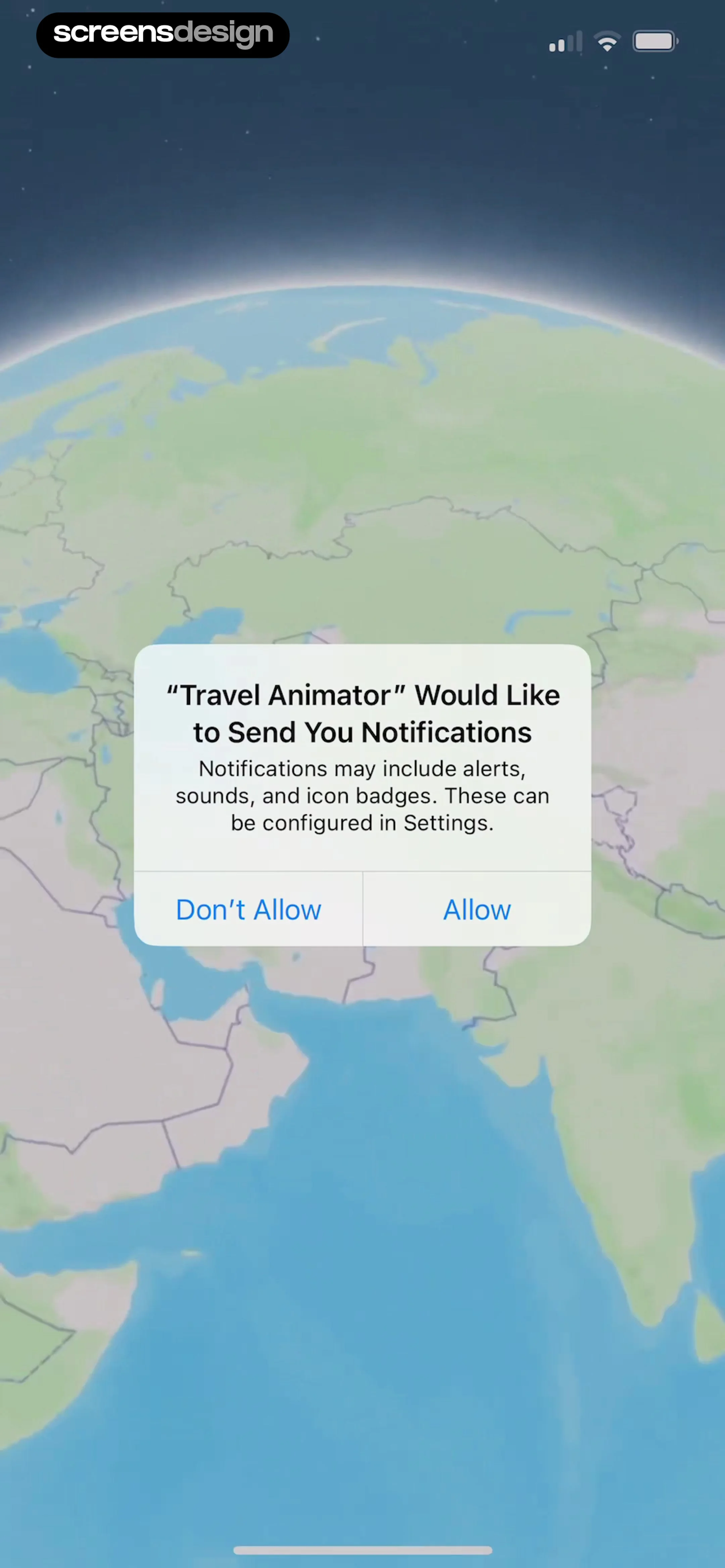 TravelAnimator: Journey Route screen 3