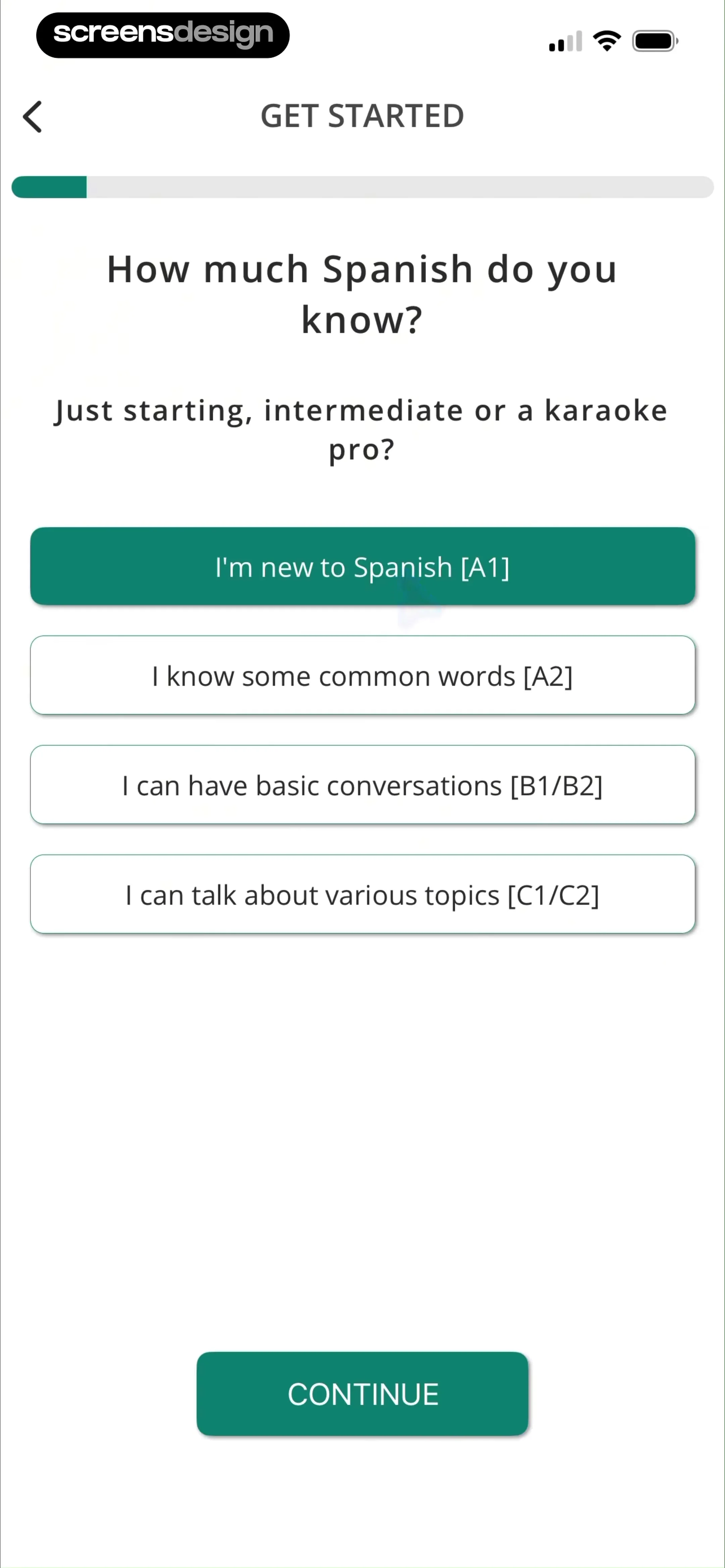 LyricFluent: Learn Languages replay screen