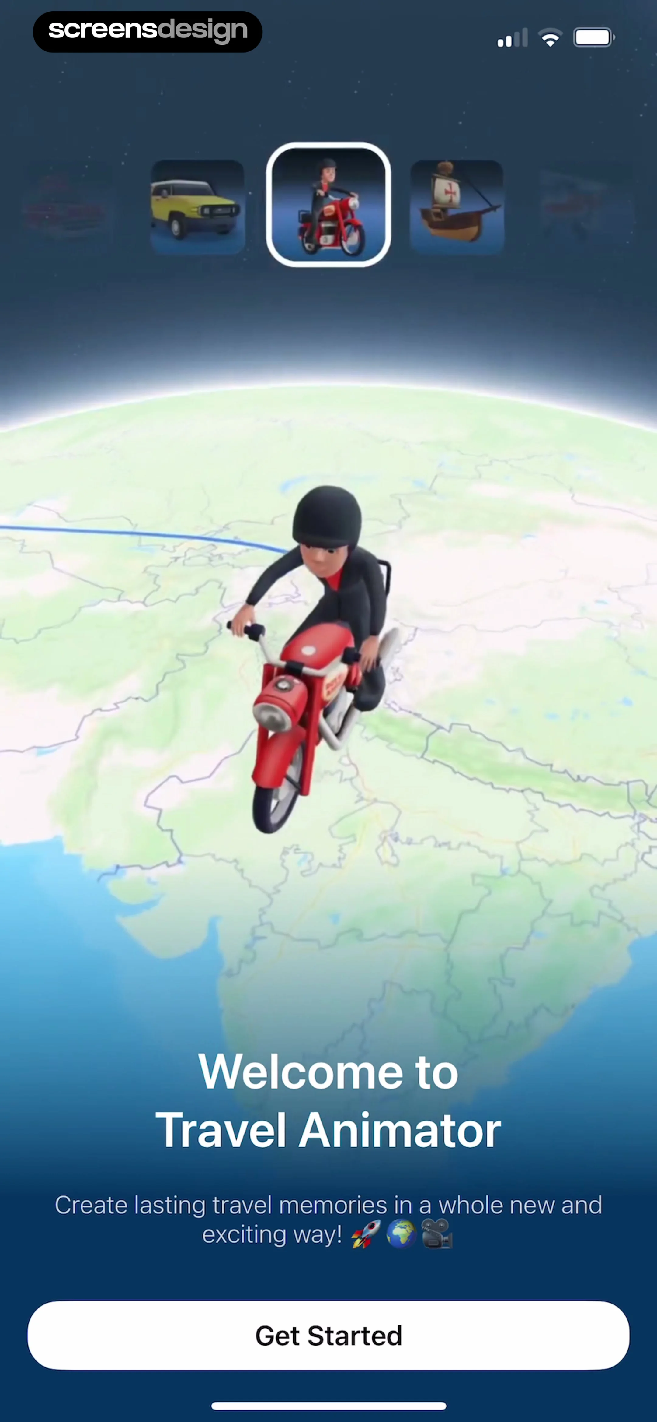 TravelAnimator: Journey Route screen 5