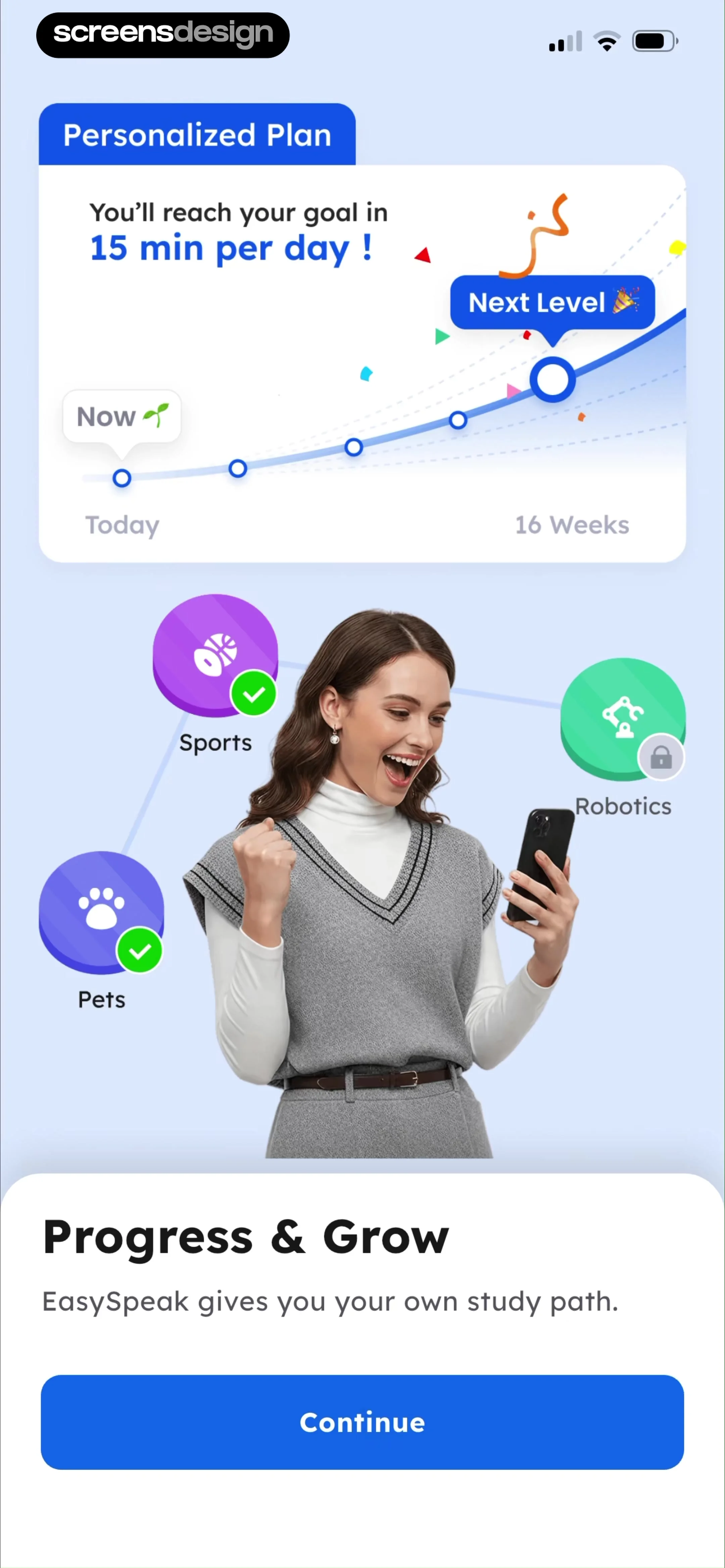 Language Learning - Easy Speak replay screen