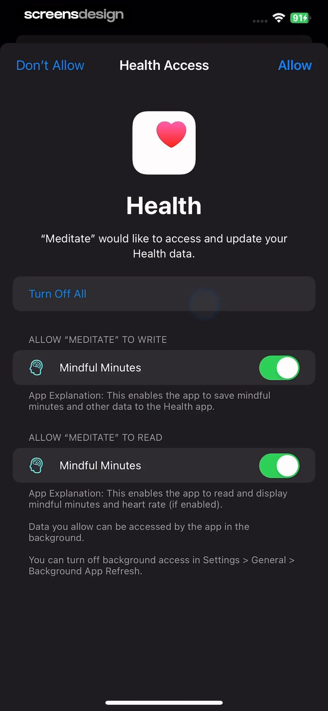 Meditate - Mindfulness app screen 6