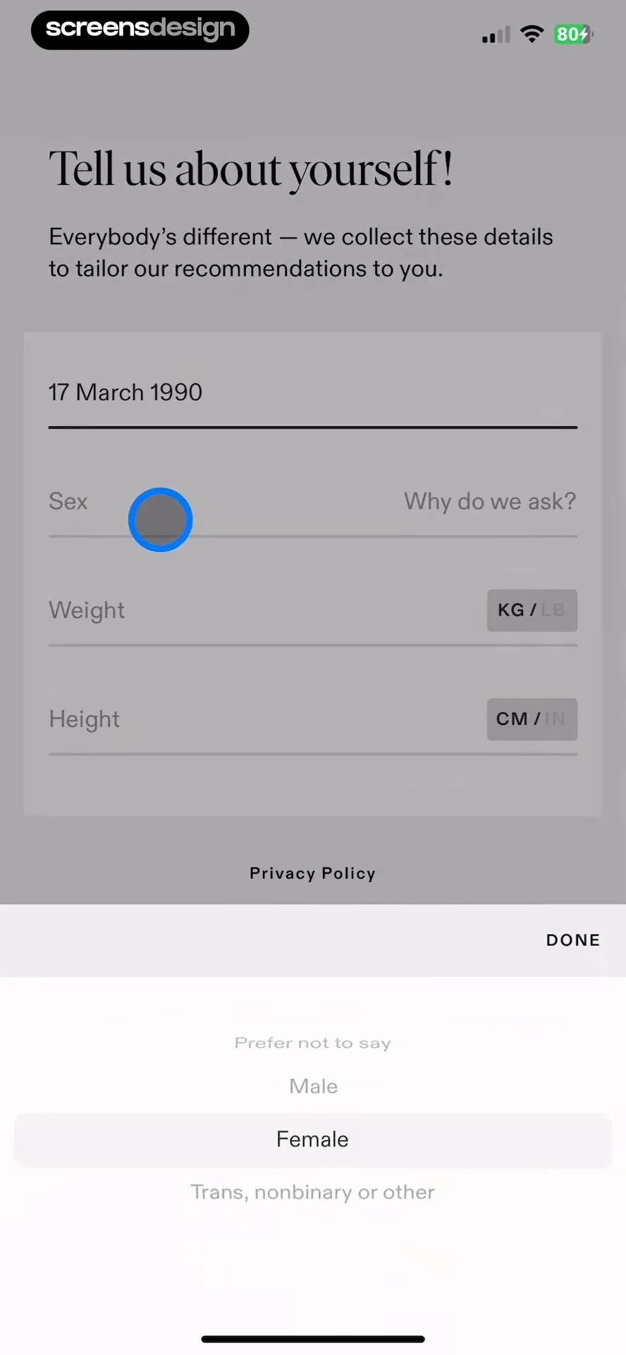 Tammy Fit screen 7