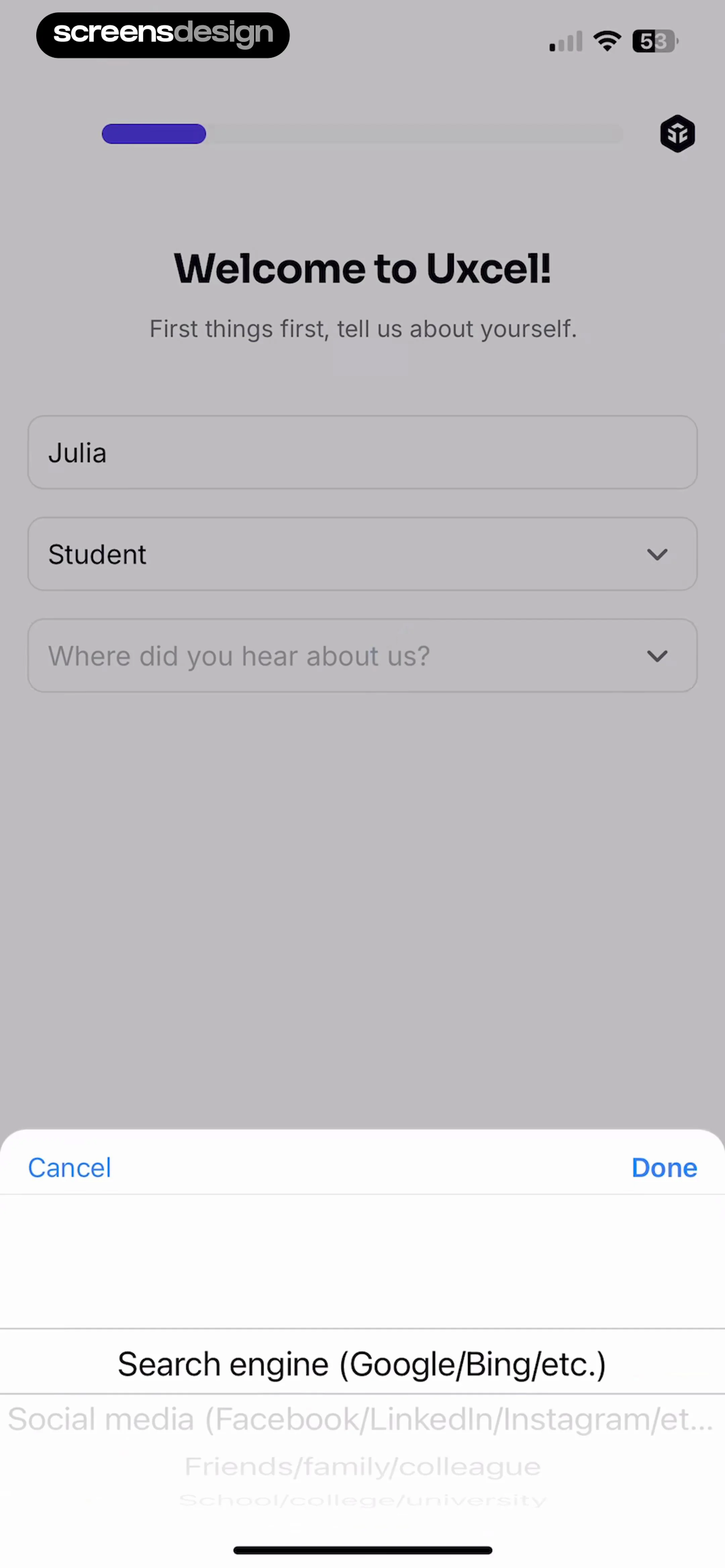 Uxcel: Learn UX & UI Design screen 6