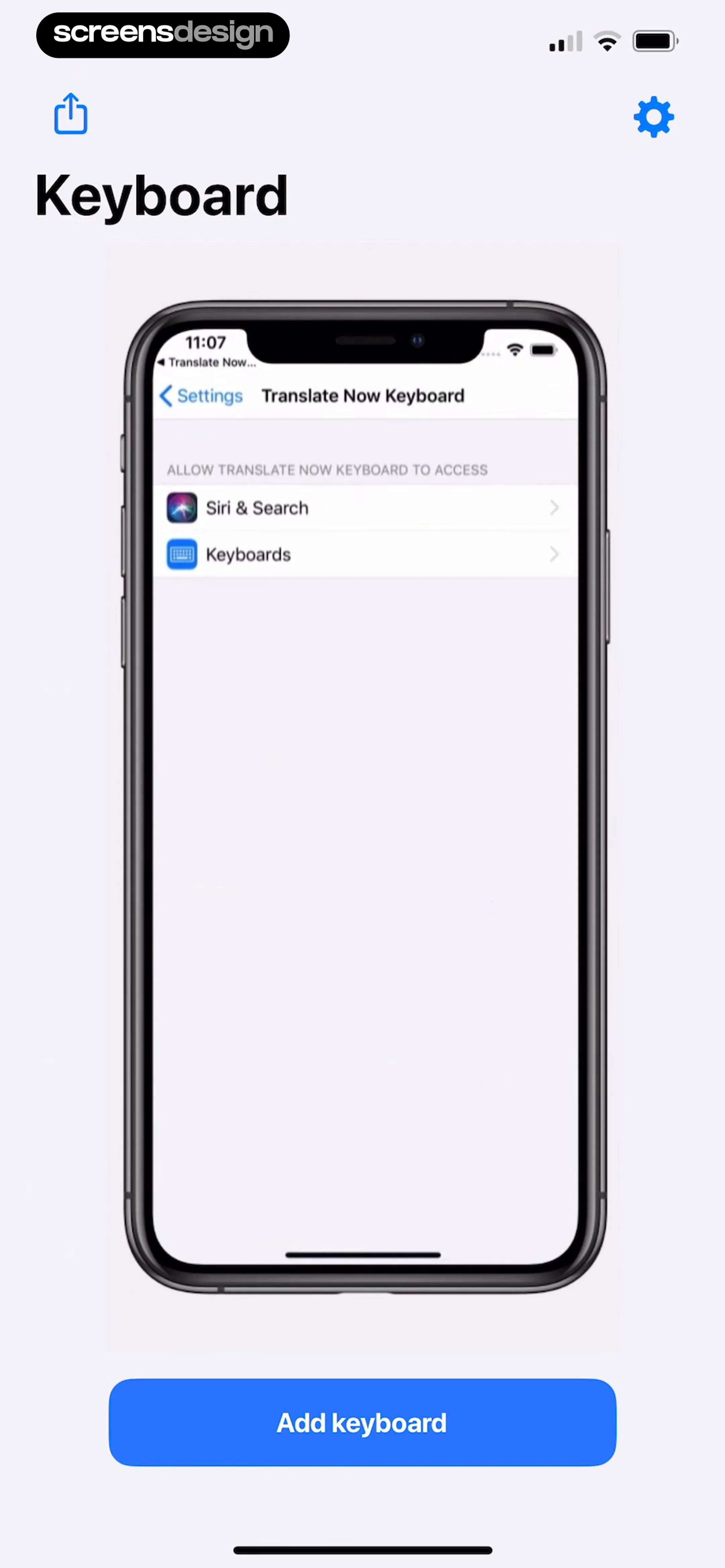 Translator Keyboard - Language screen 8