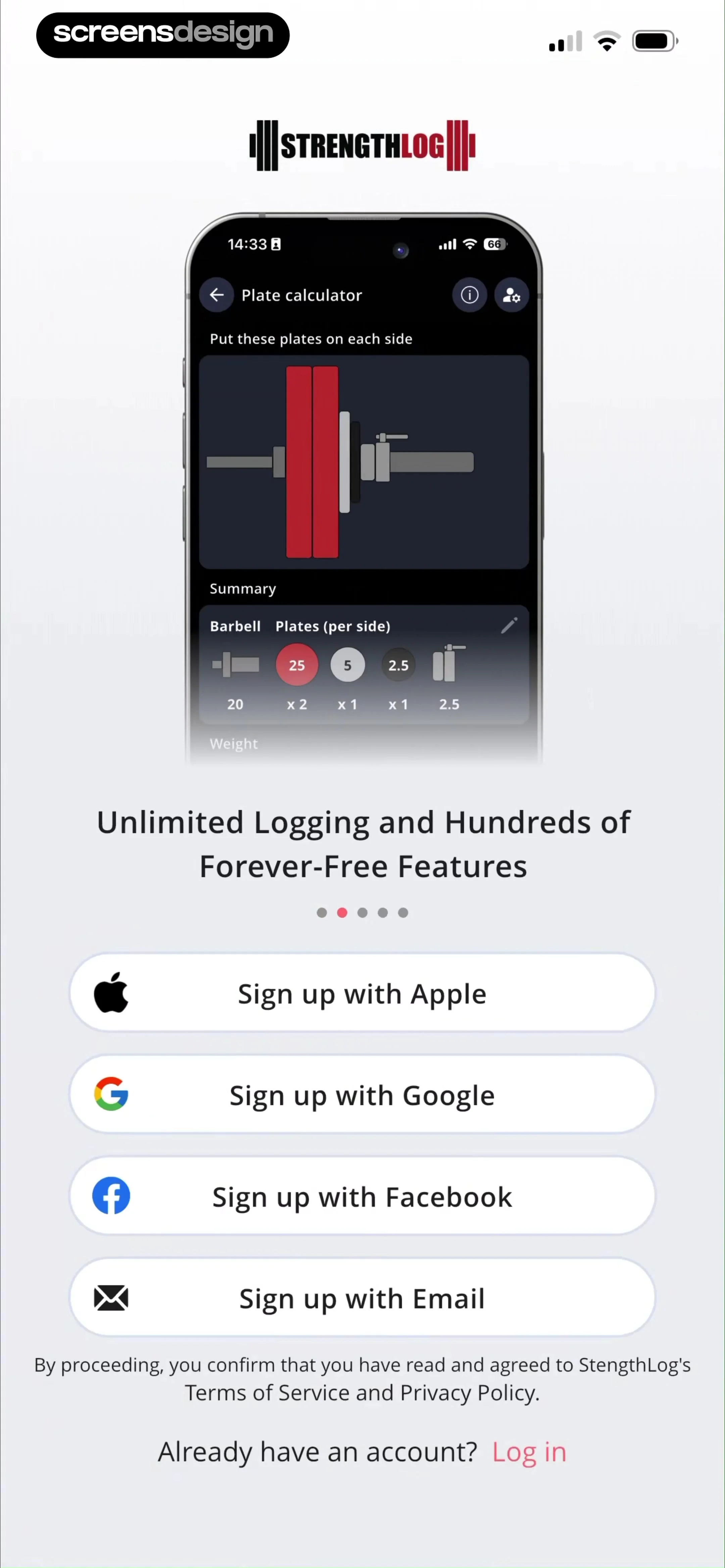 StrengthLog – Workout Tracker screen 2