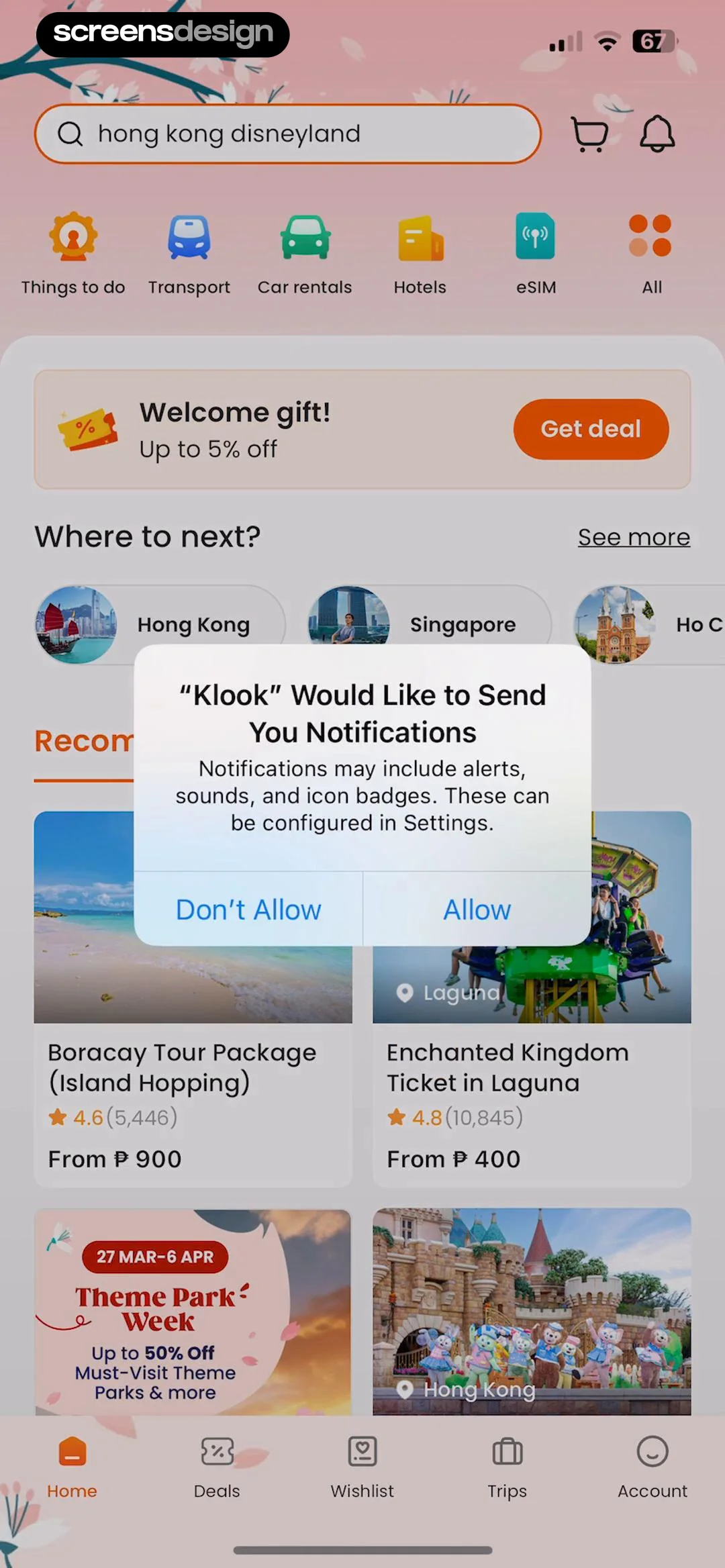 Klook: Travel & Activities screen 5