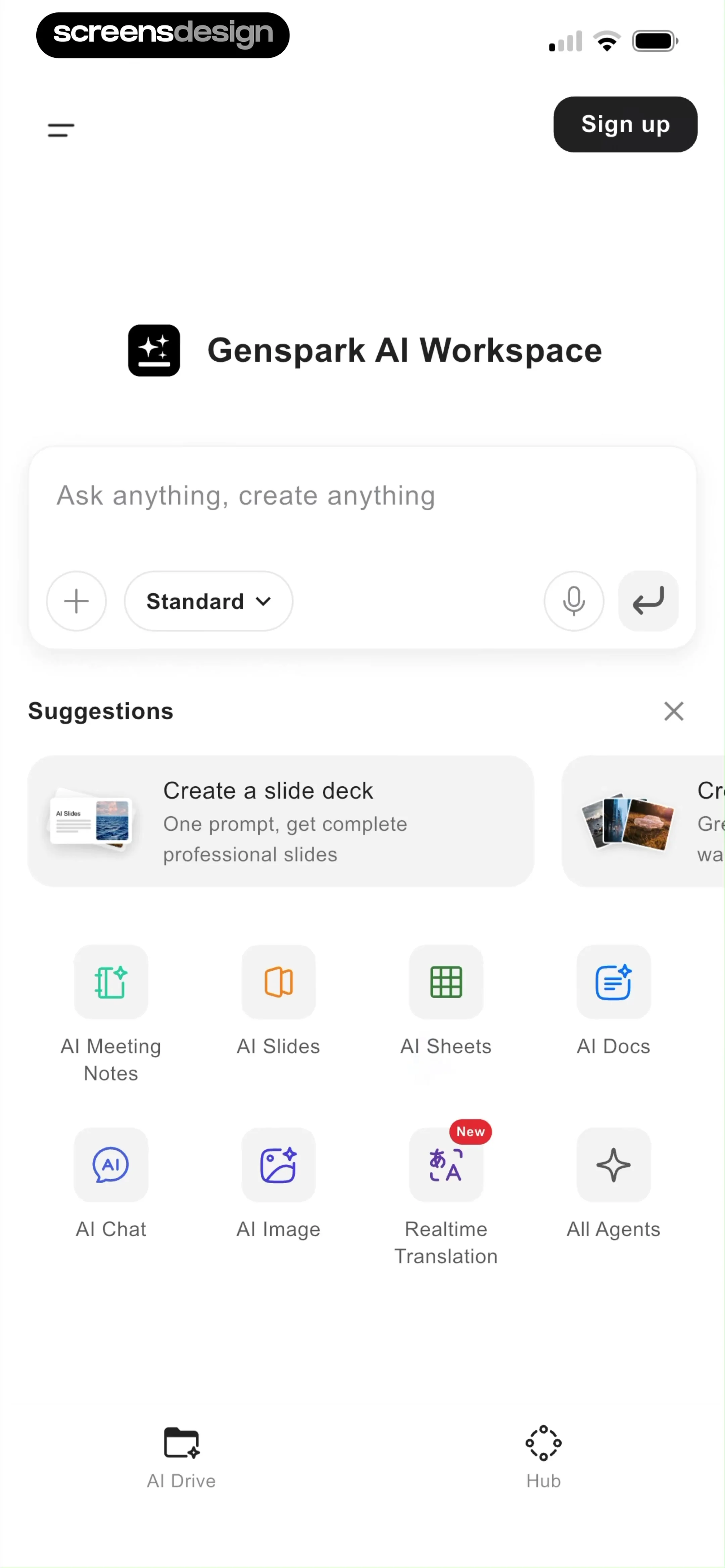 Genspark AI Workspace screen 4