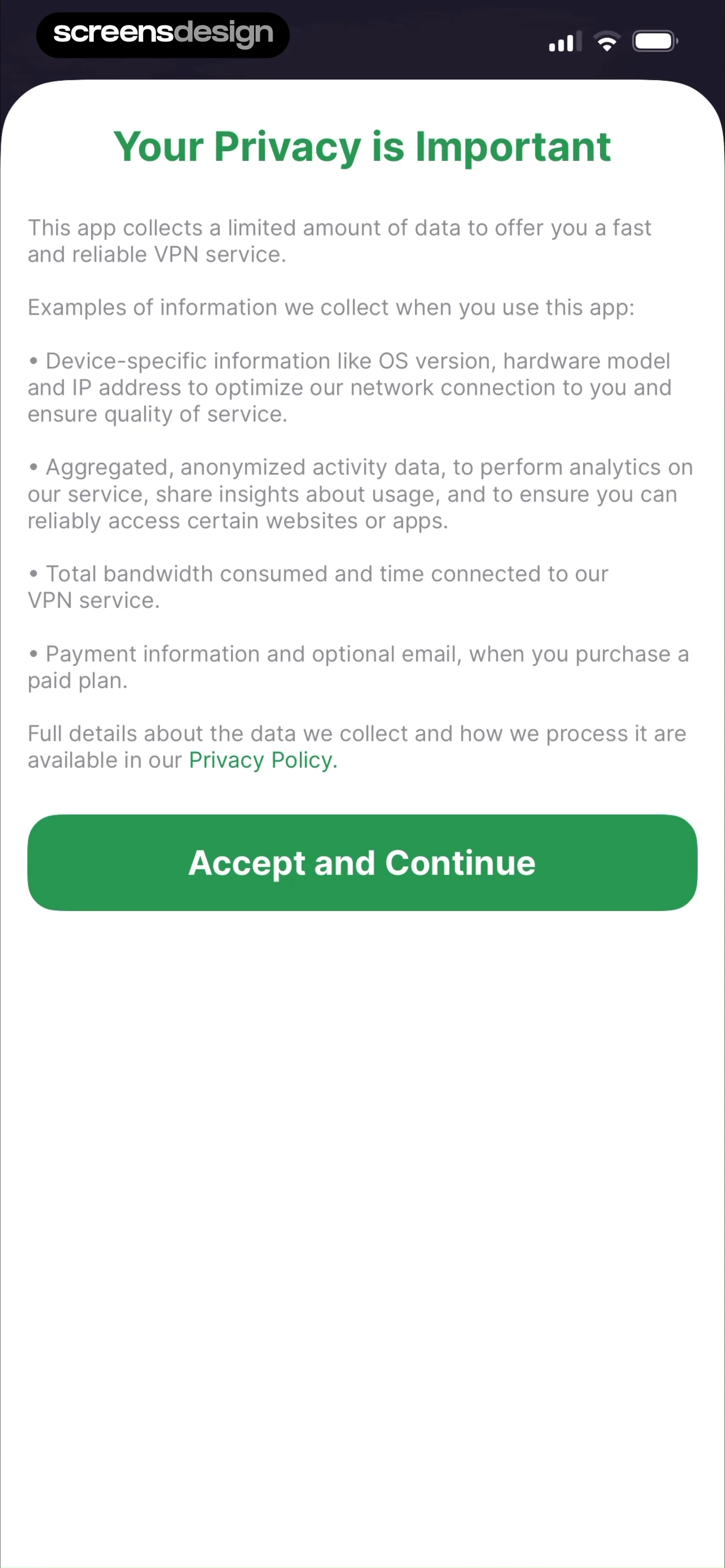 VPN - Fast VPN Proxy screen 2