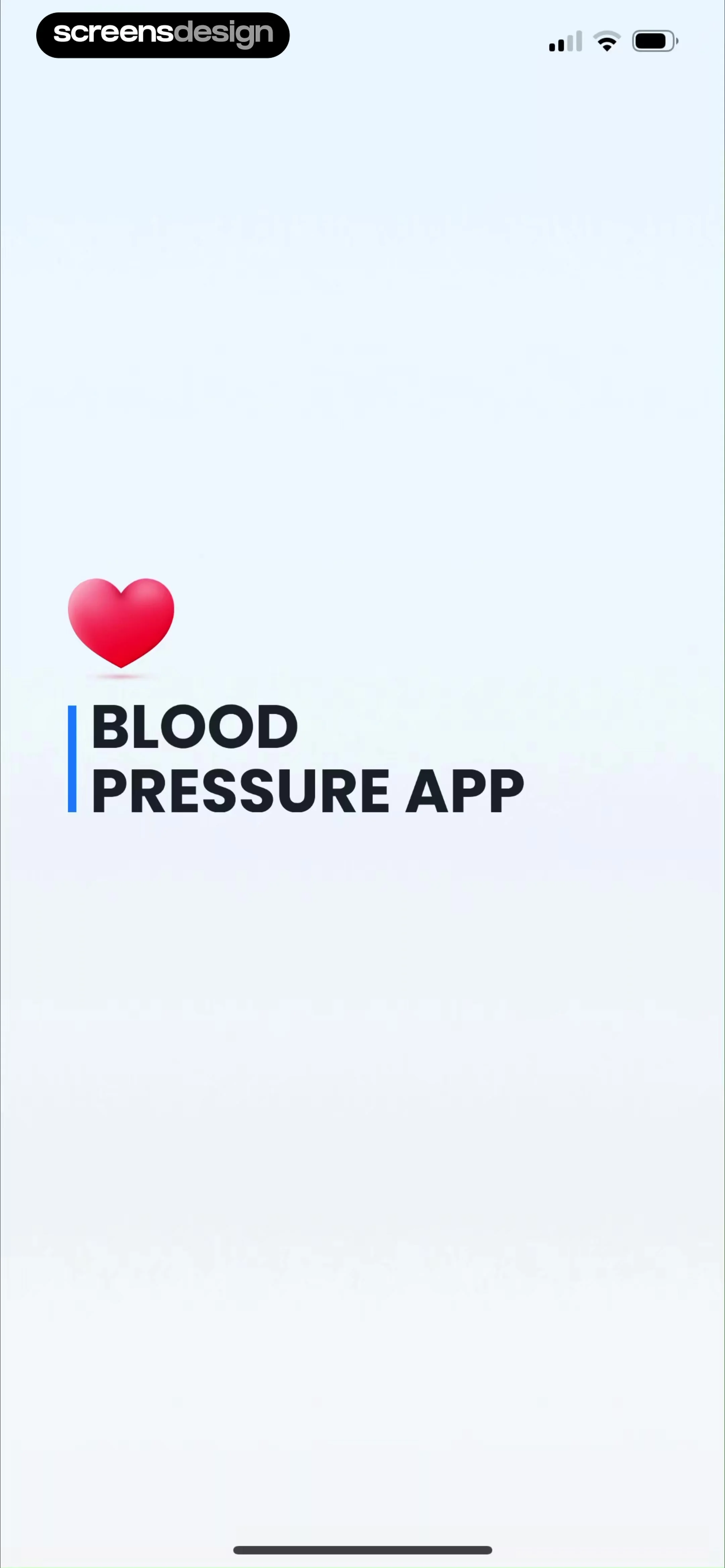 Blood Pressure App-BP Tracker screen 1