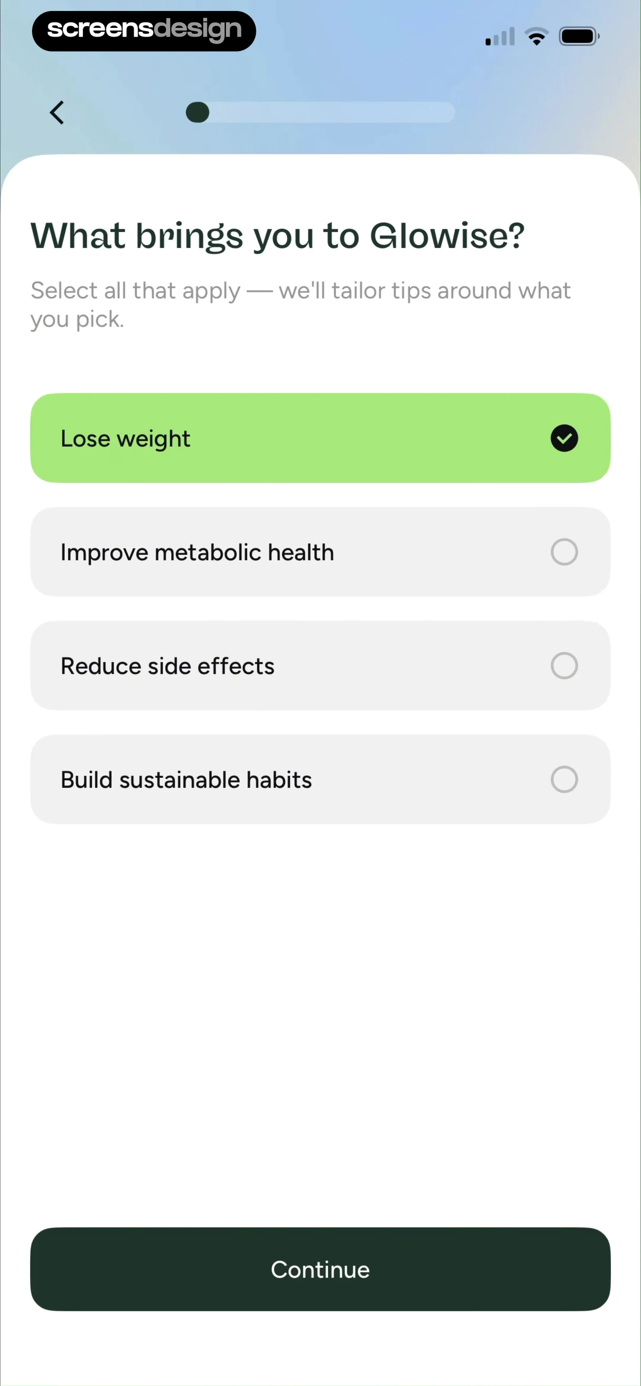 Glowise: GLP-1 Tracker & Diary screen 6