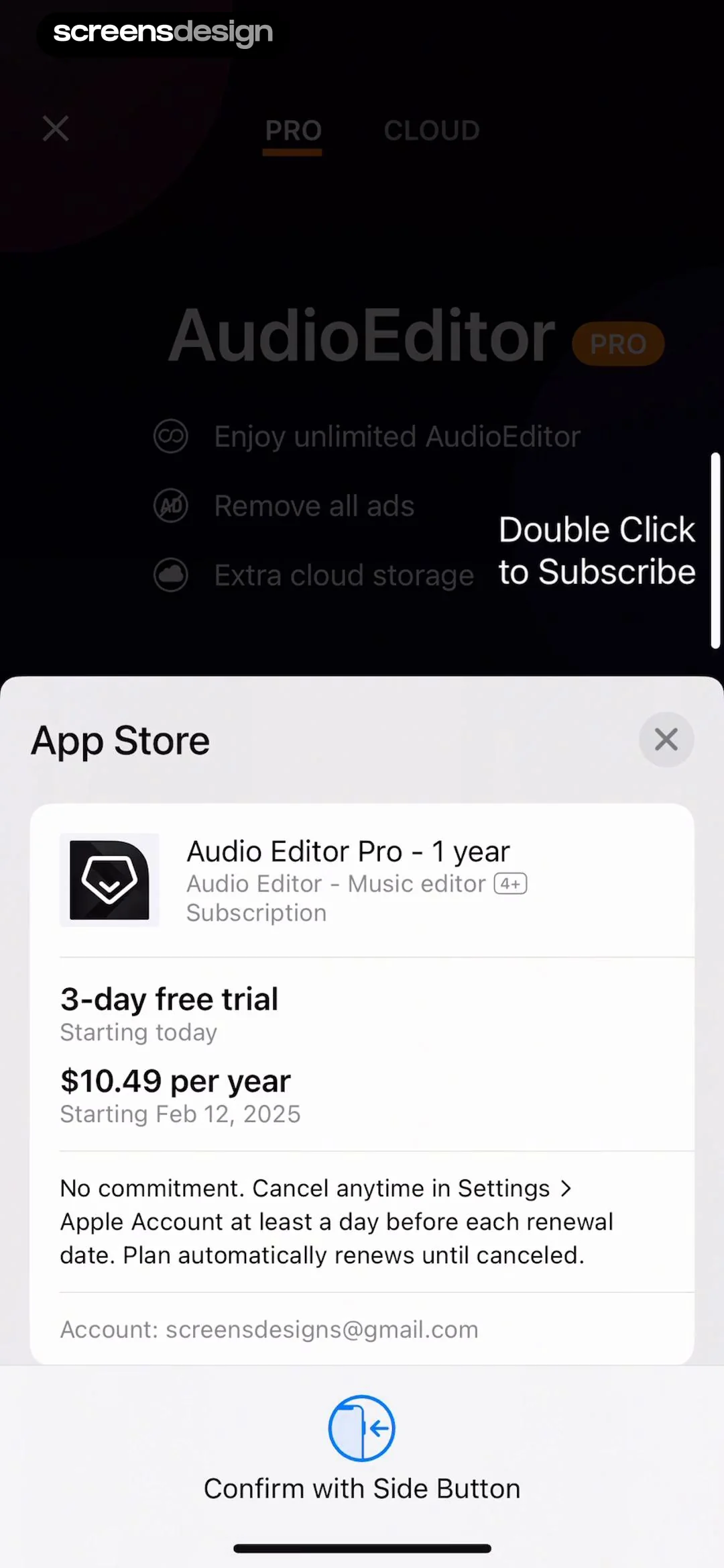 Audio Editor - Music editor screen 3