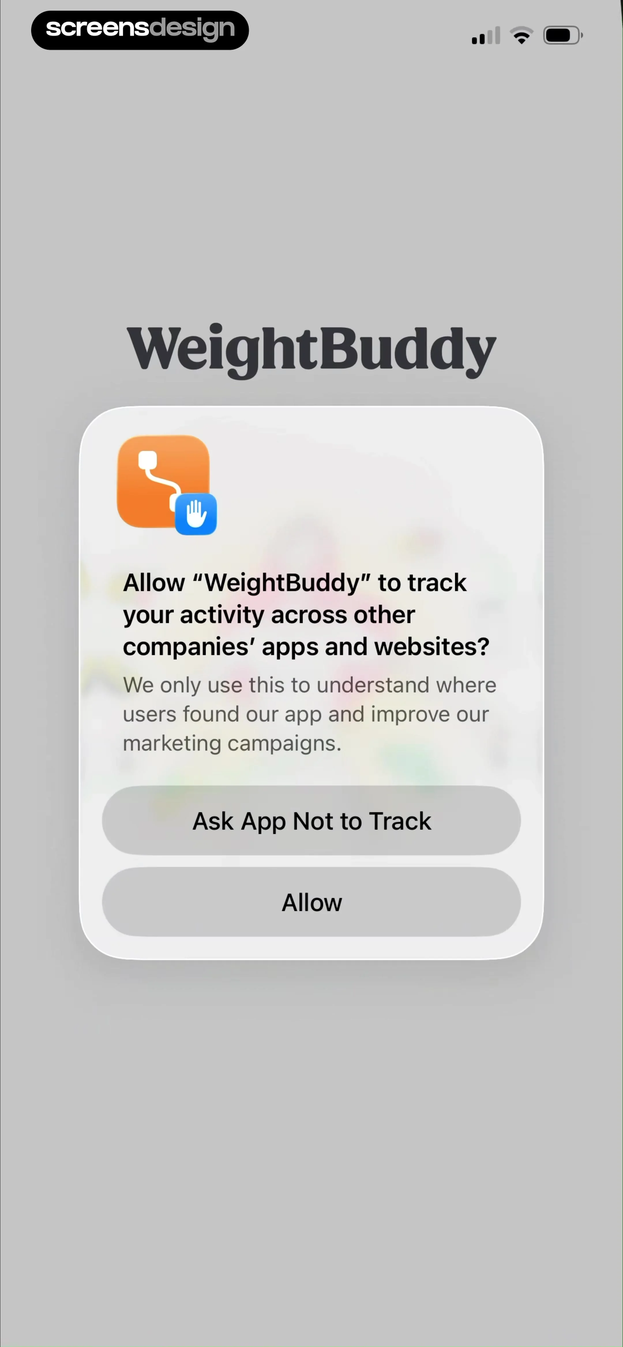 WeightBuddy: Calorie Tracker screen 2