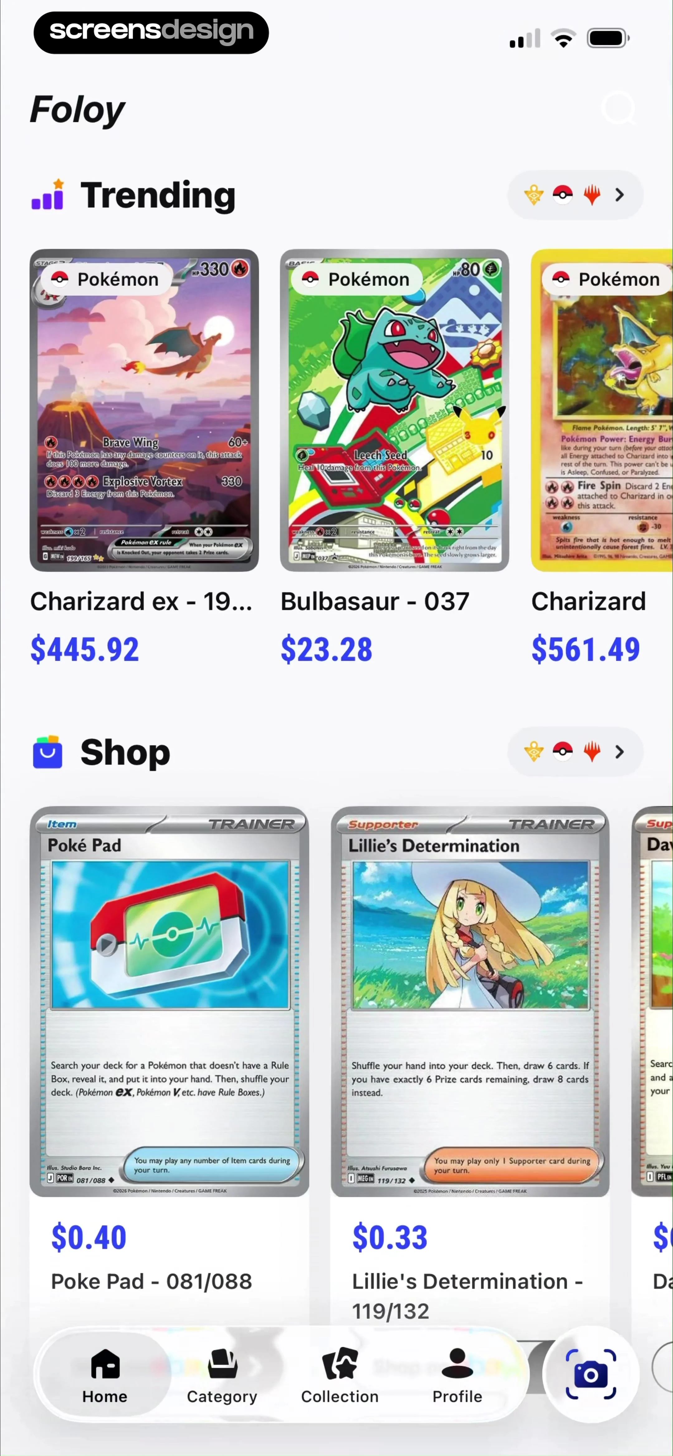 TCG Card Scanner & Value-Foloy screen 23