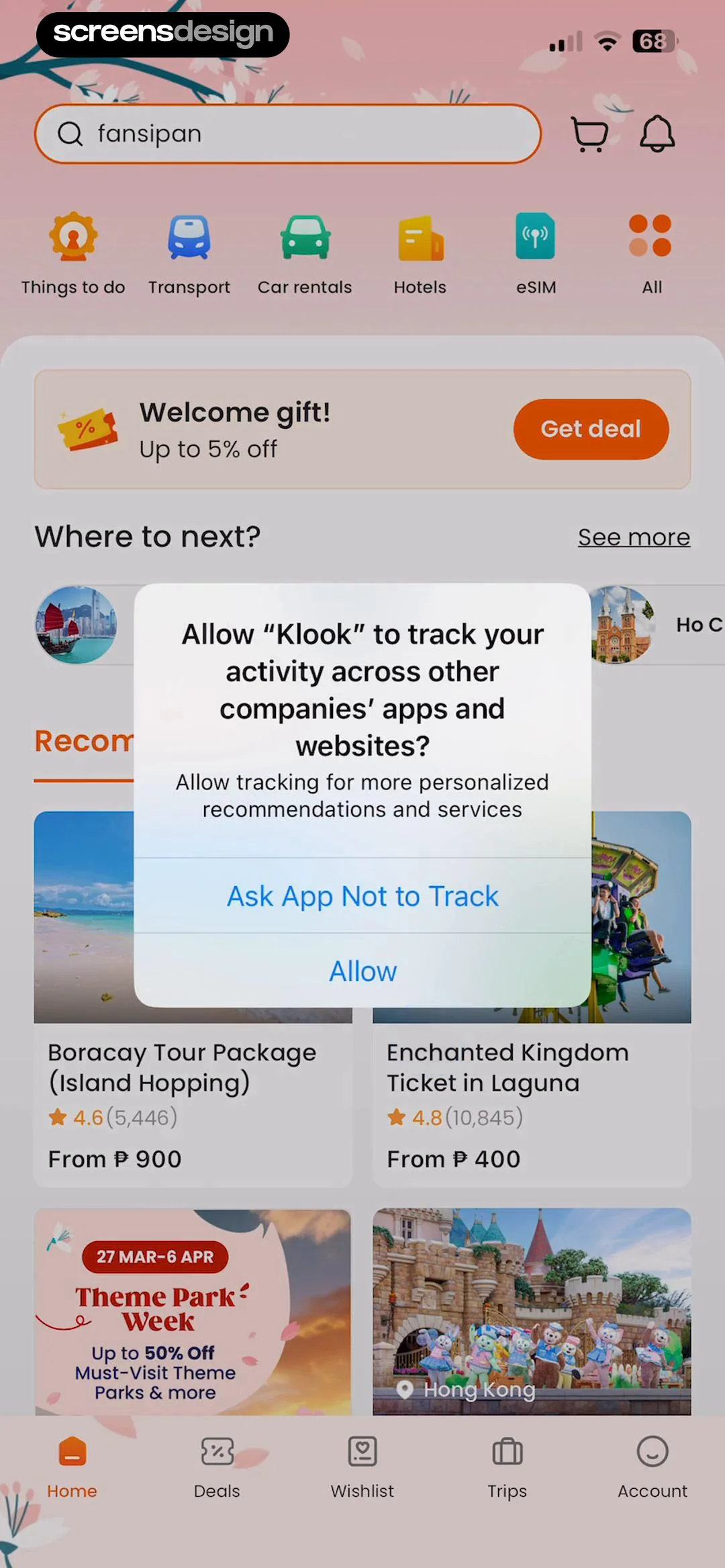 Klook: Travel & Activities screen 4