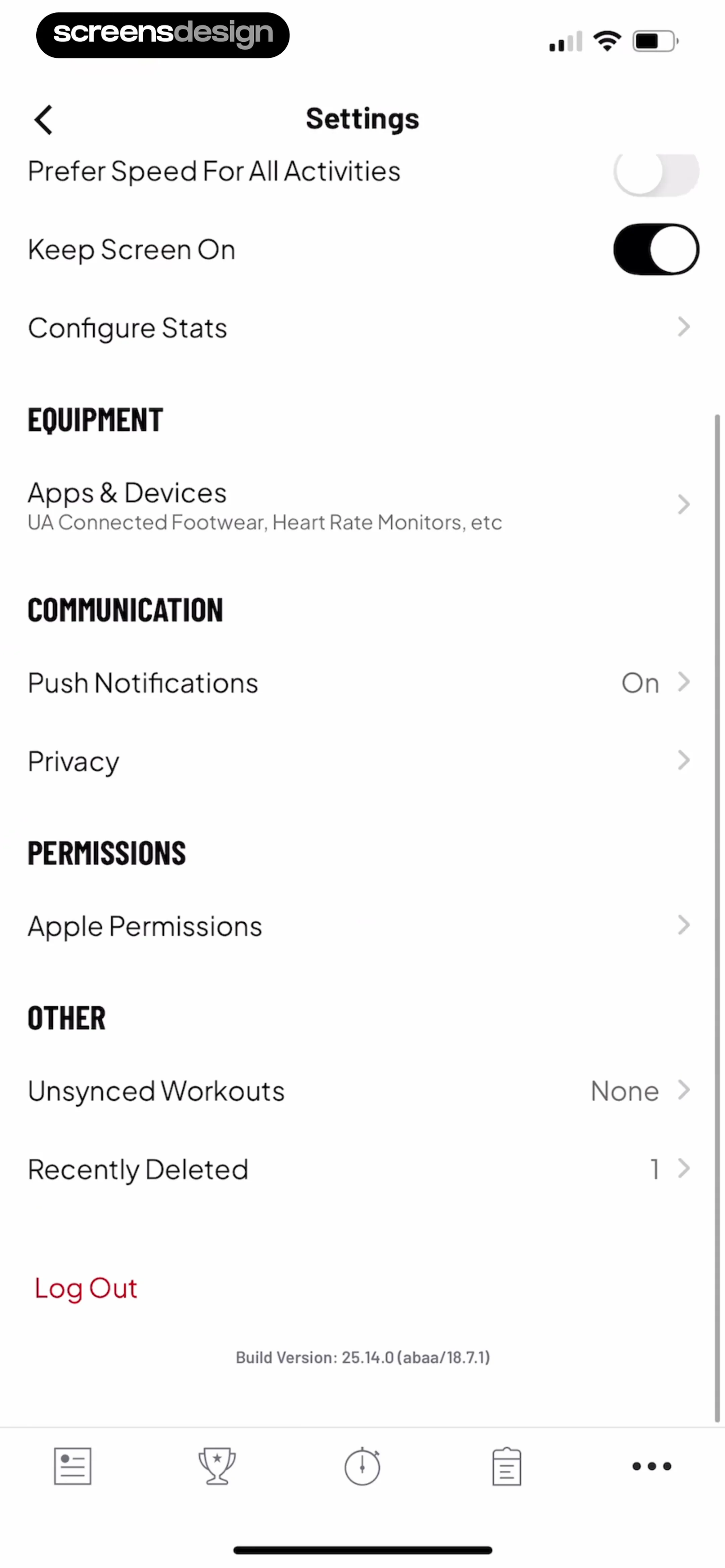 Map My Run GPS Running Tracker screen 144
