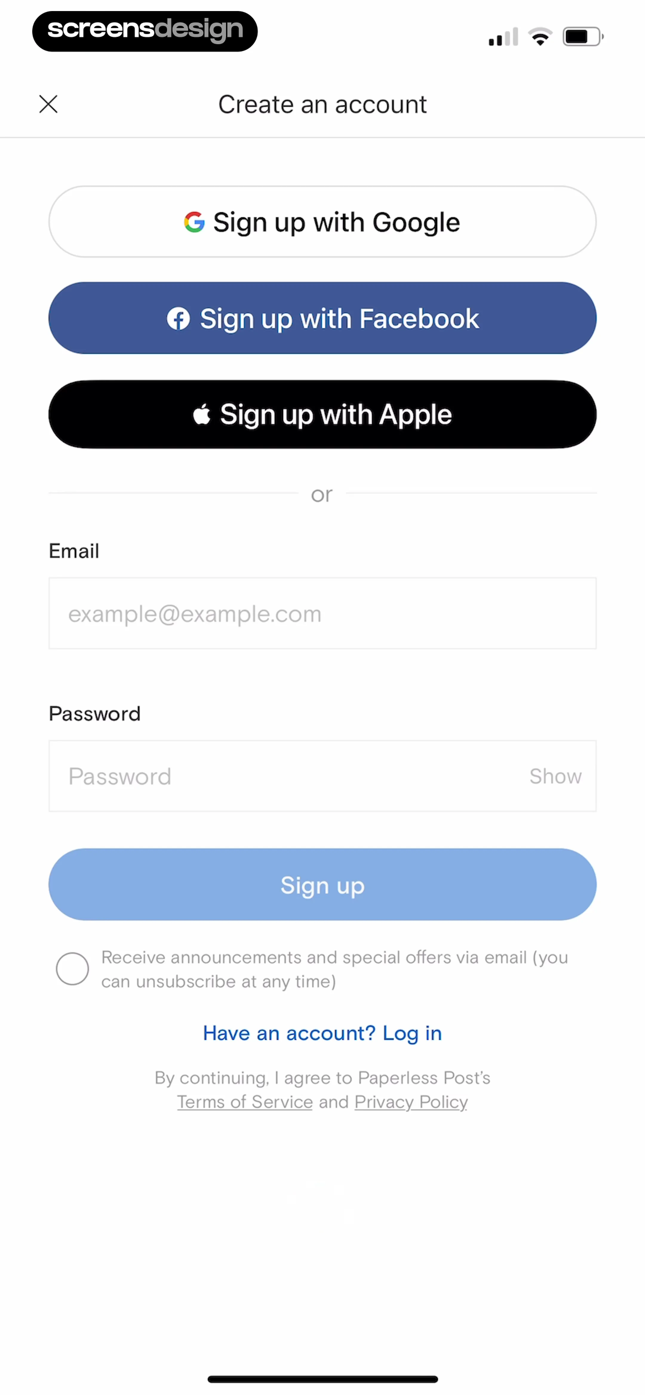Paperless Post: Invitations screen 8