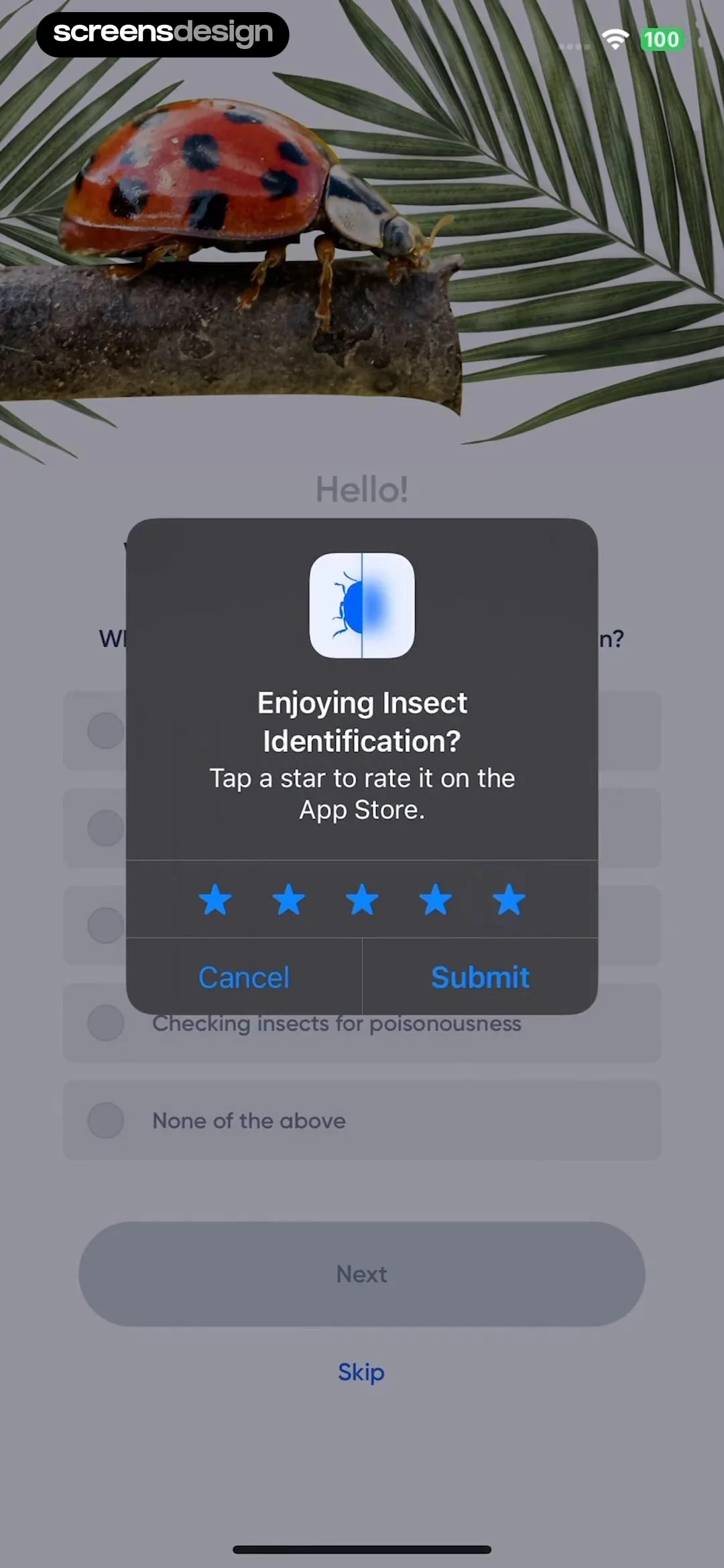 Bug ID: Insect Identifier AI | ScreensDesign