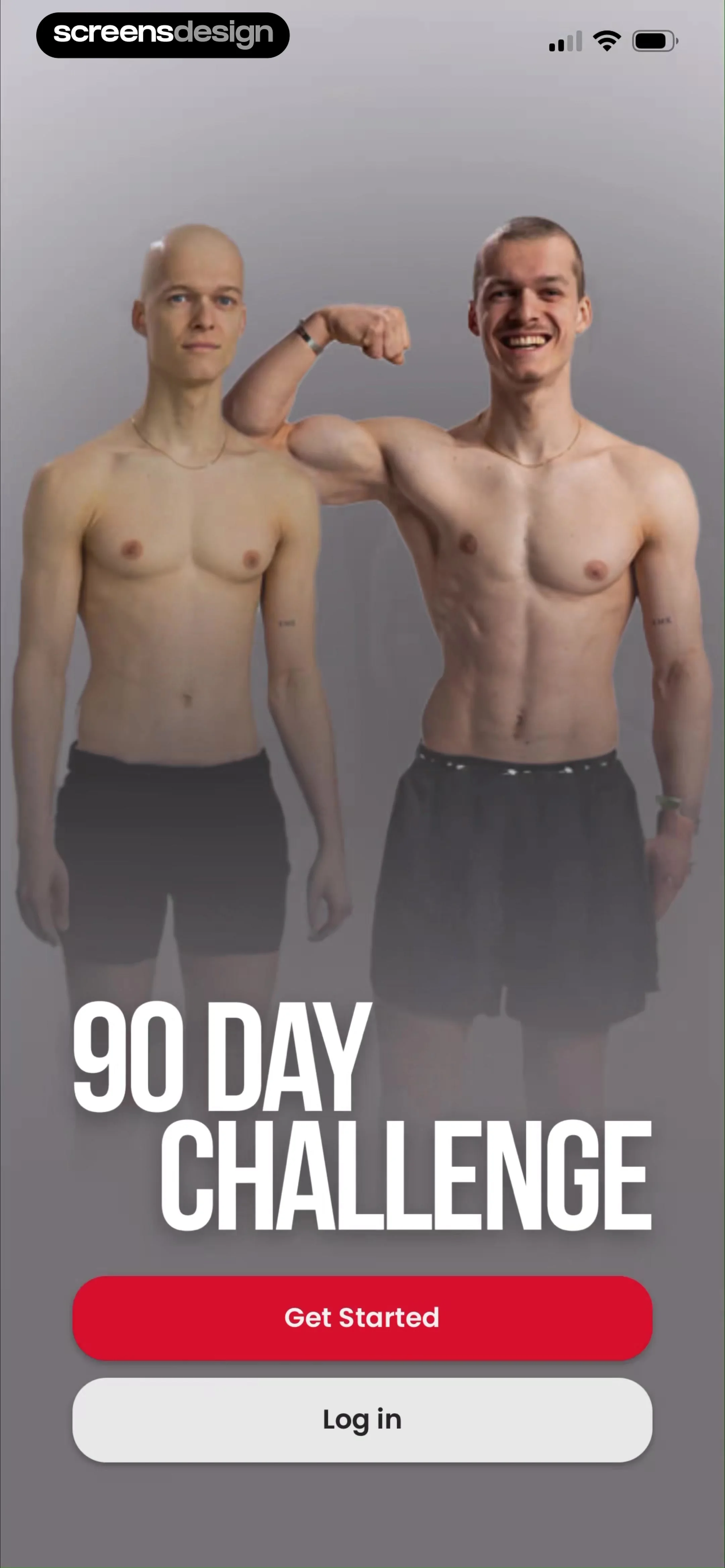90 Day Challenge screen 2