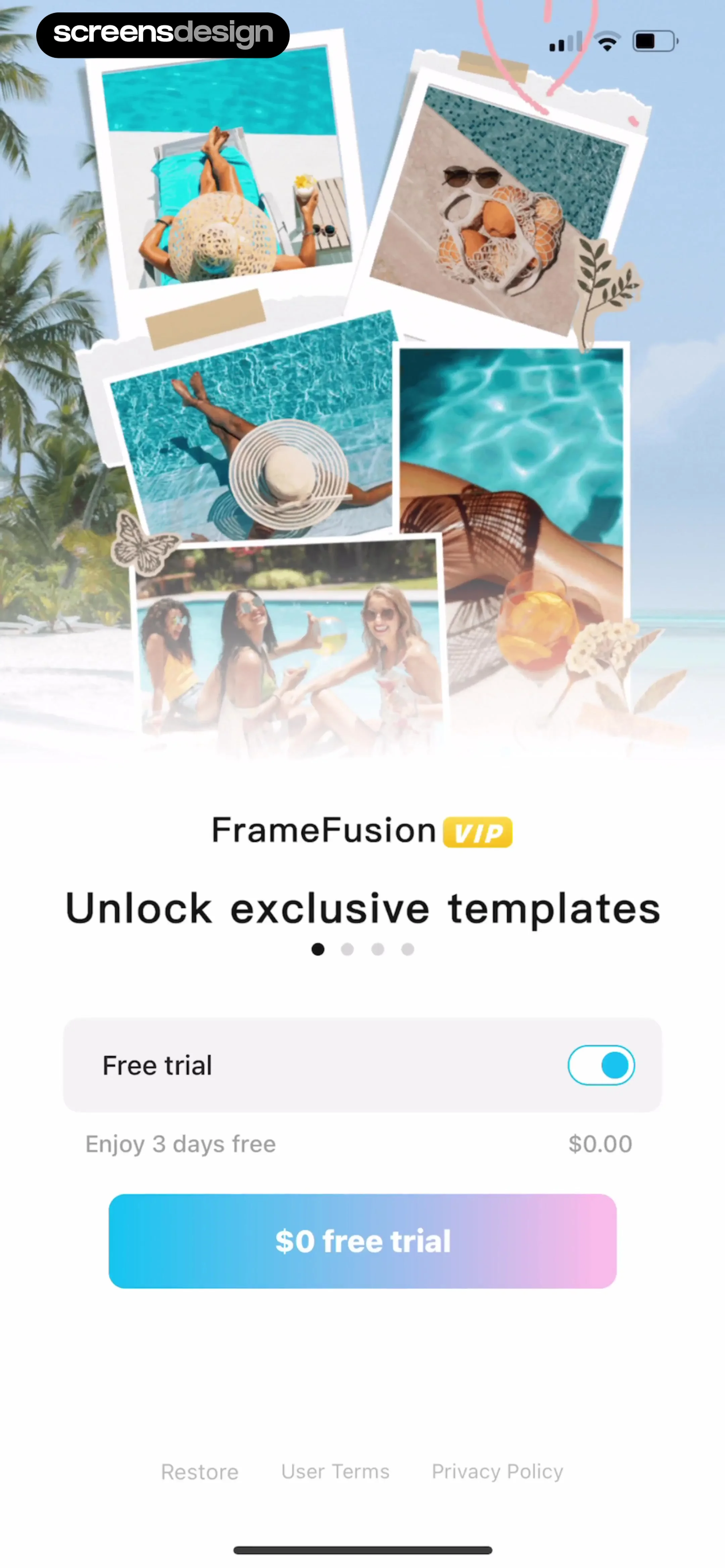 PicCollage: Frames & Filters | ScreensDesign