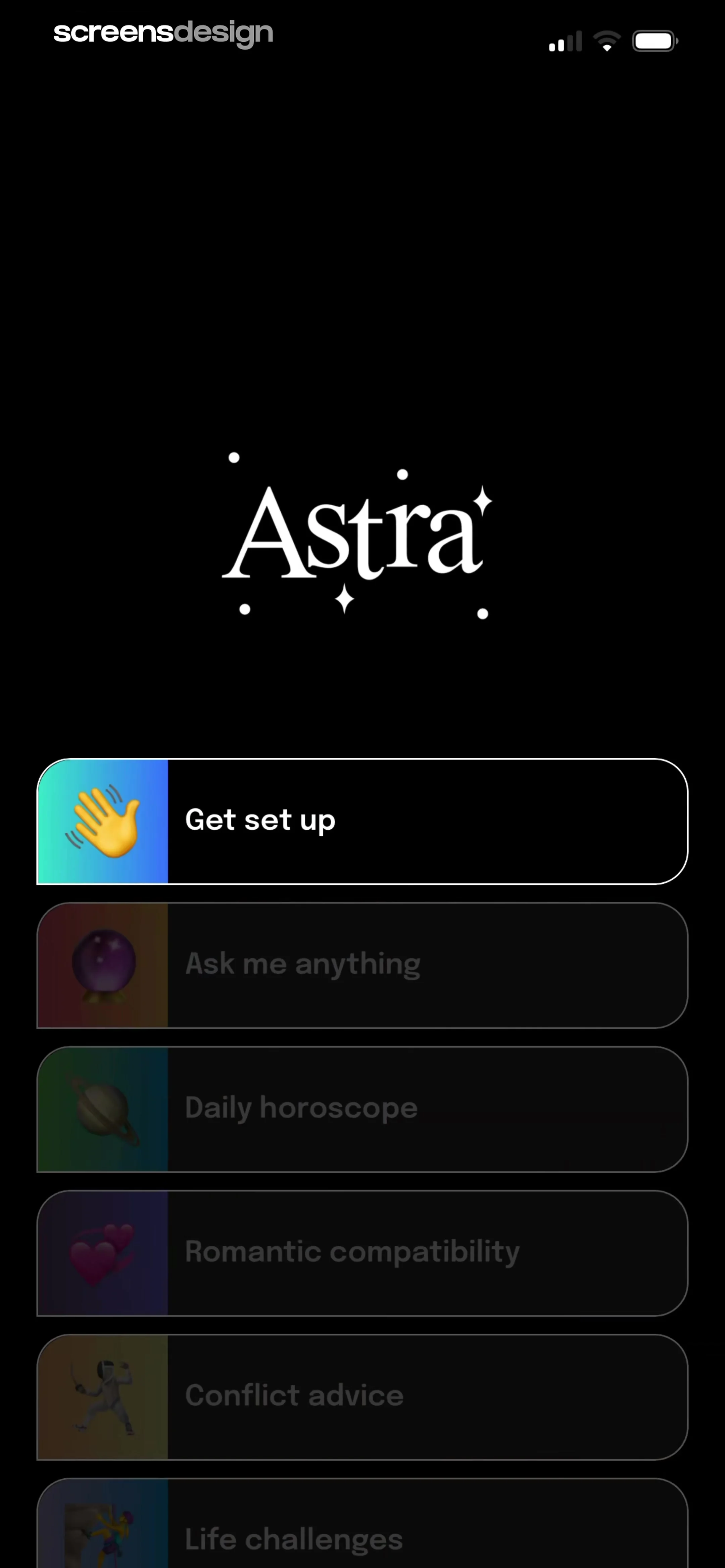 Astra - Life Advice screen 5