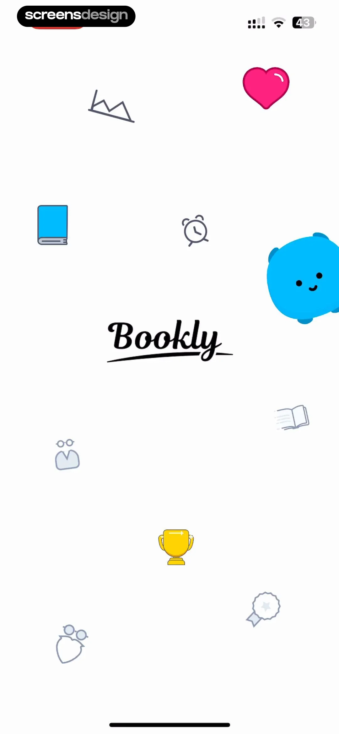 Bookly: Book Tracker screen 1