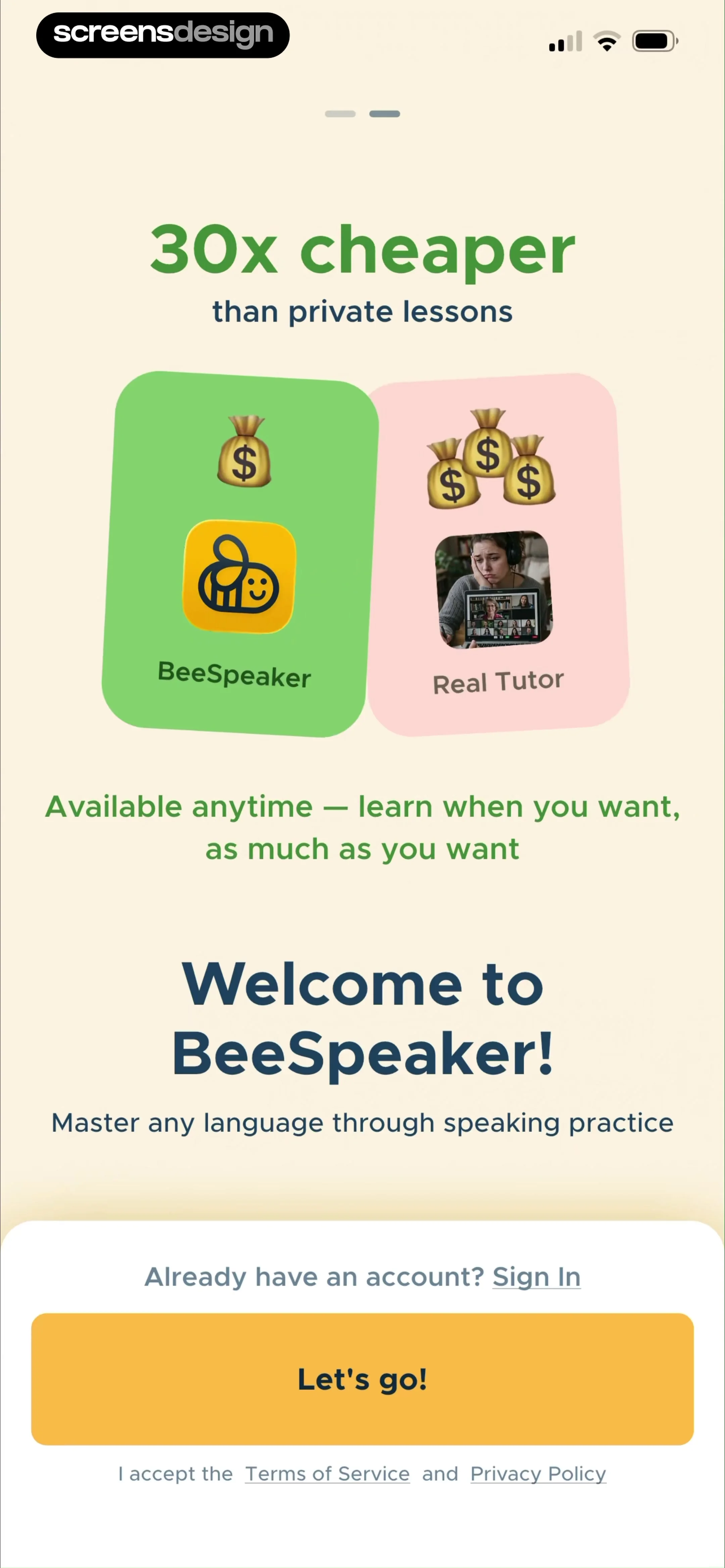 BeeSpeaker Learn English screen 4