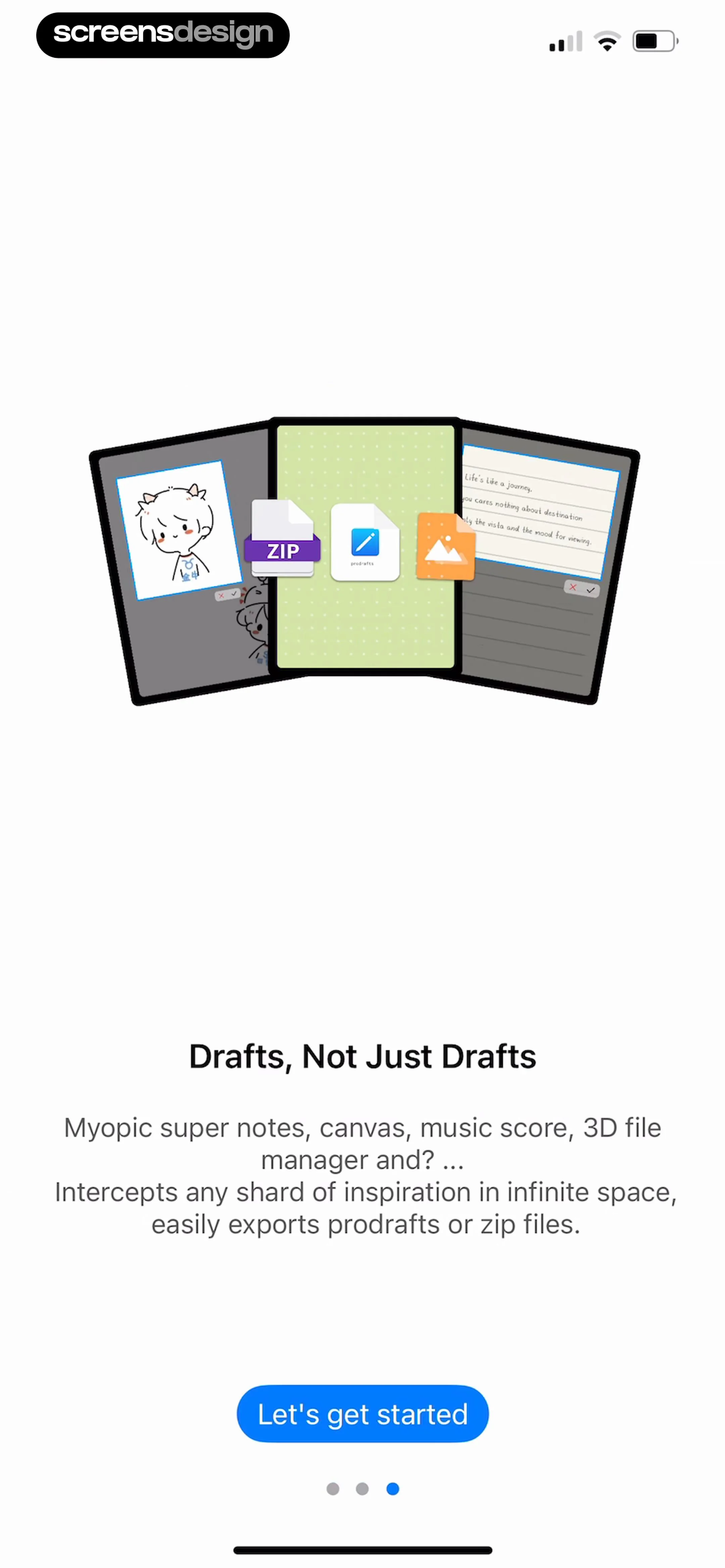 Prodrafts - Infinite Notes screen 4