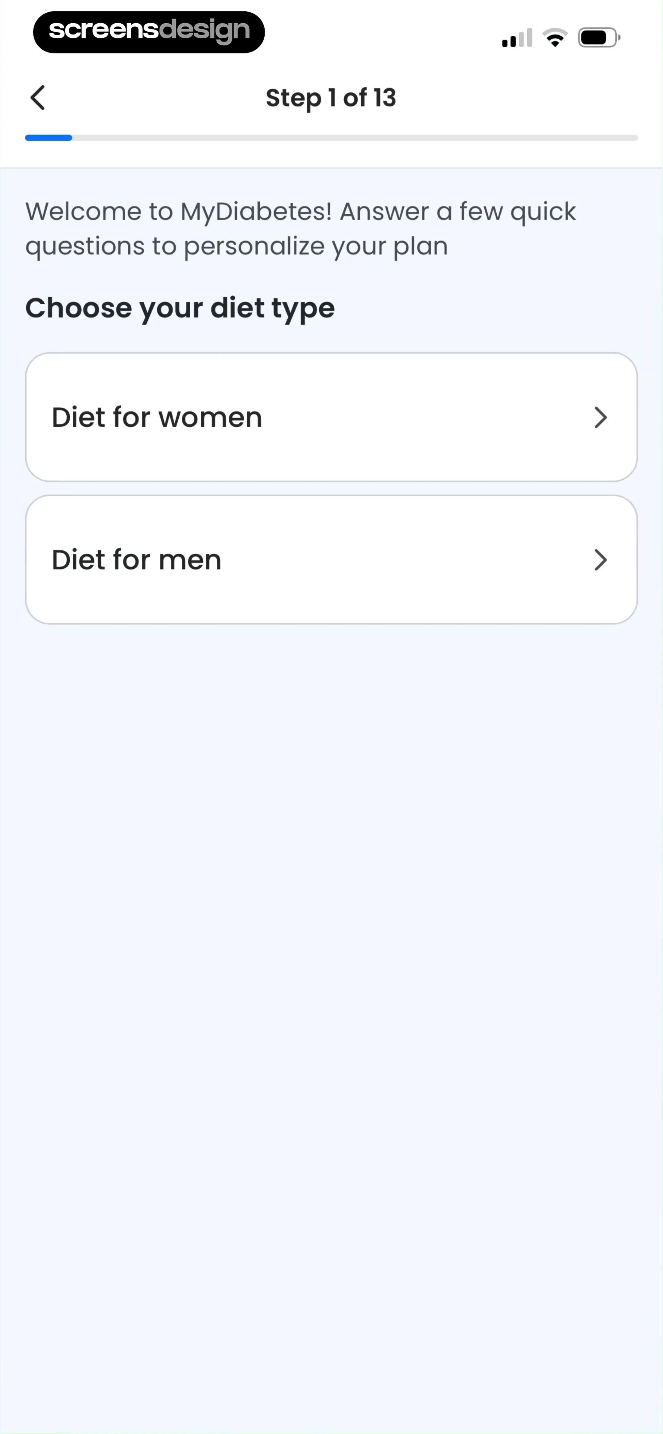 MyDiabetes: Sugar & Meal Log screen 8