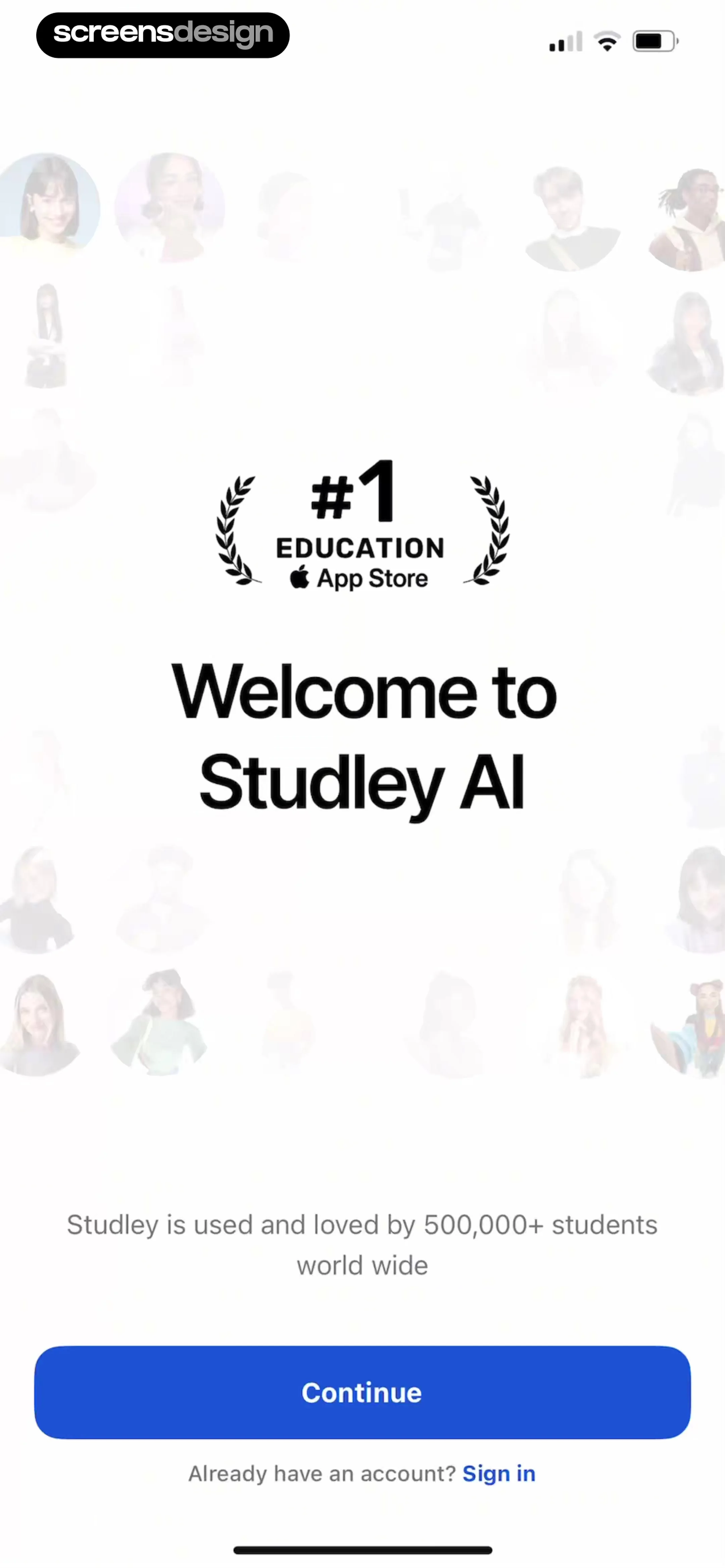 Studley: AI Study Tutor screen 1