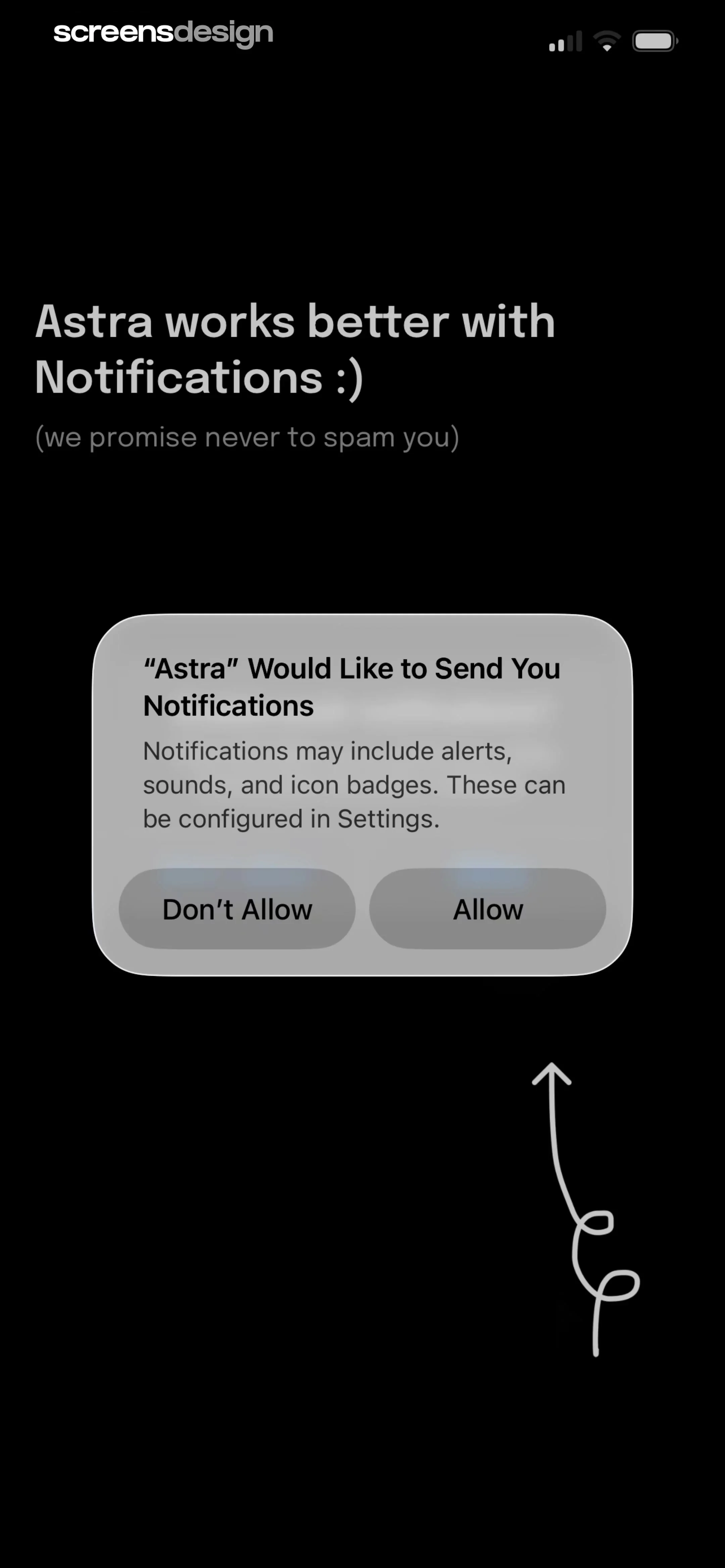 Astra - Life Advice screen 3