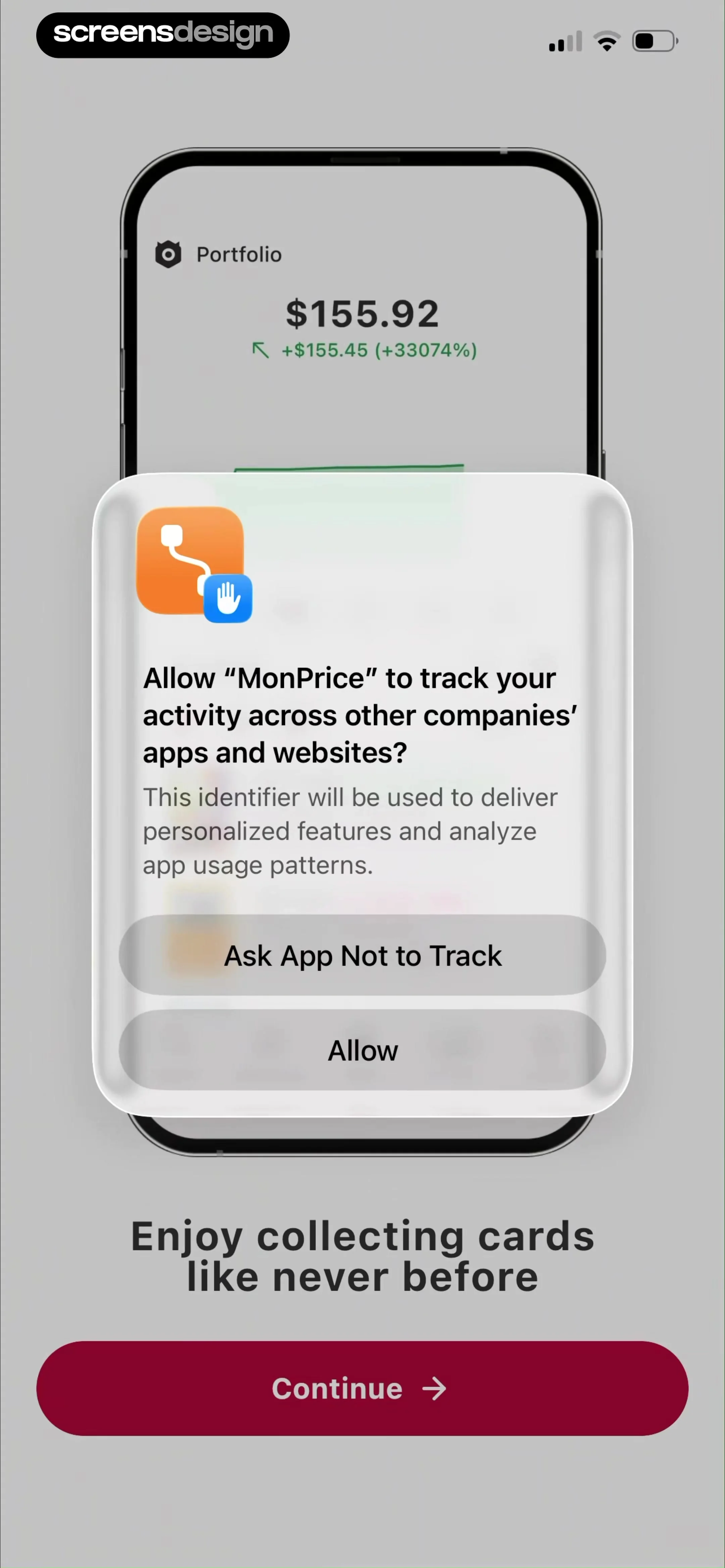 MonPrice Collector & Scanner screen 2
