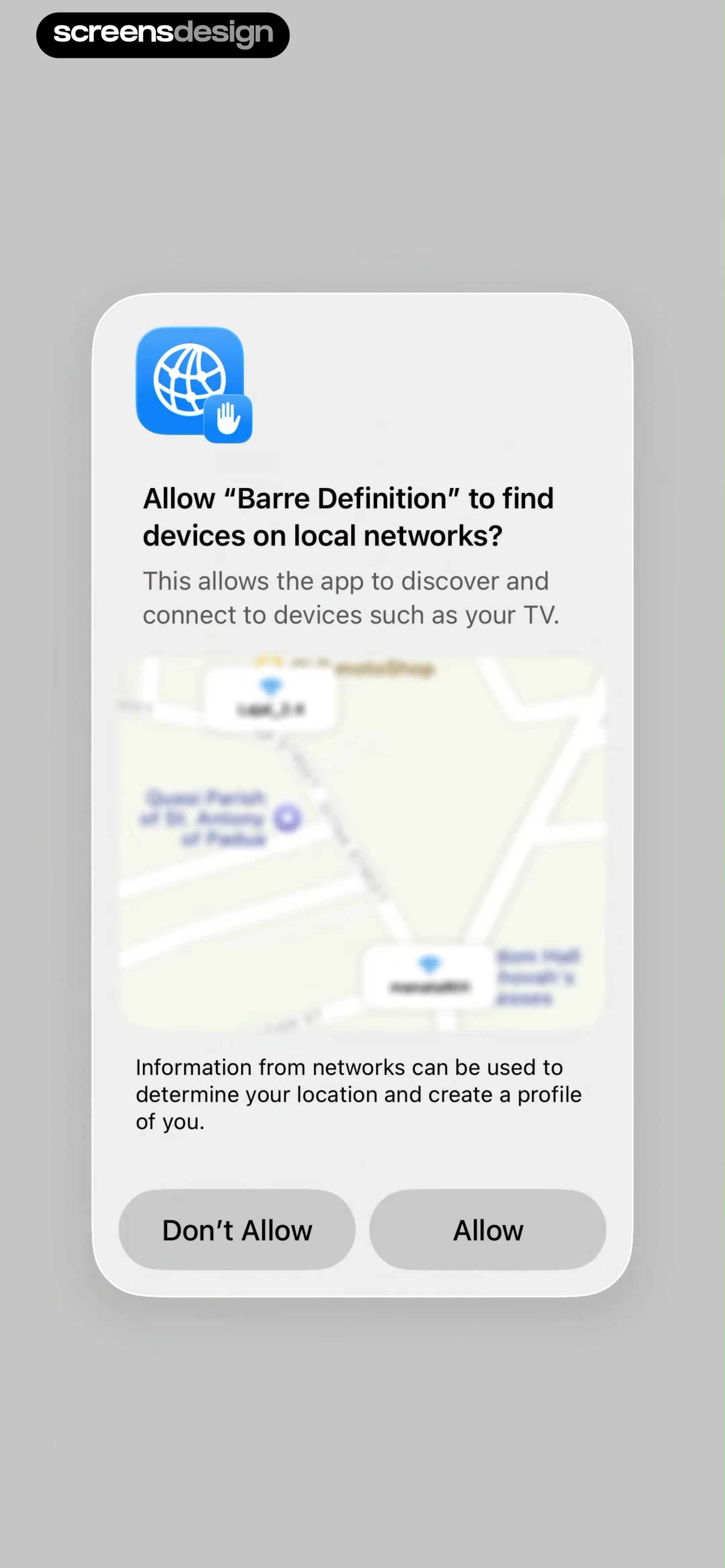 Barre Definition screen 2