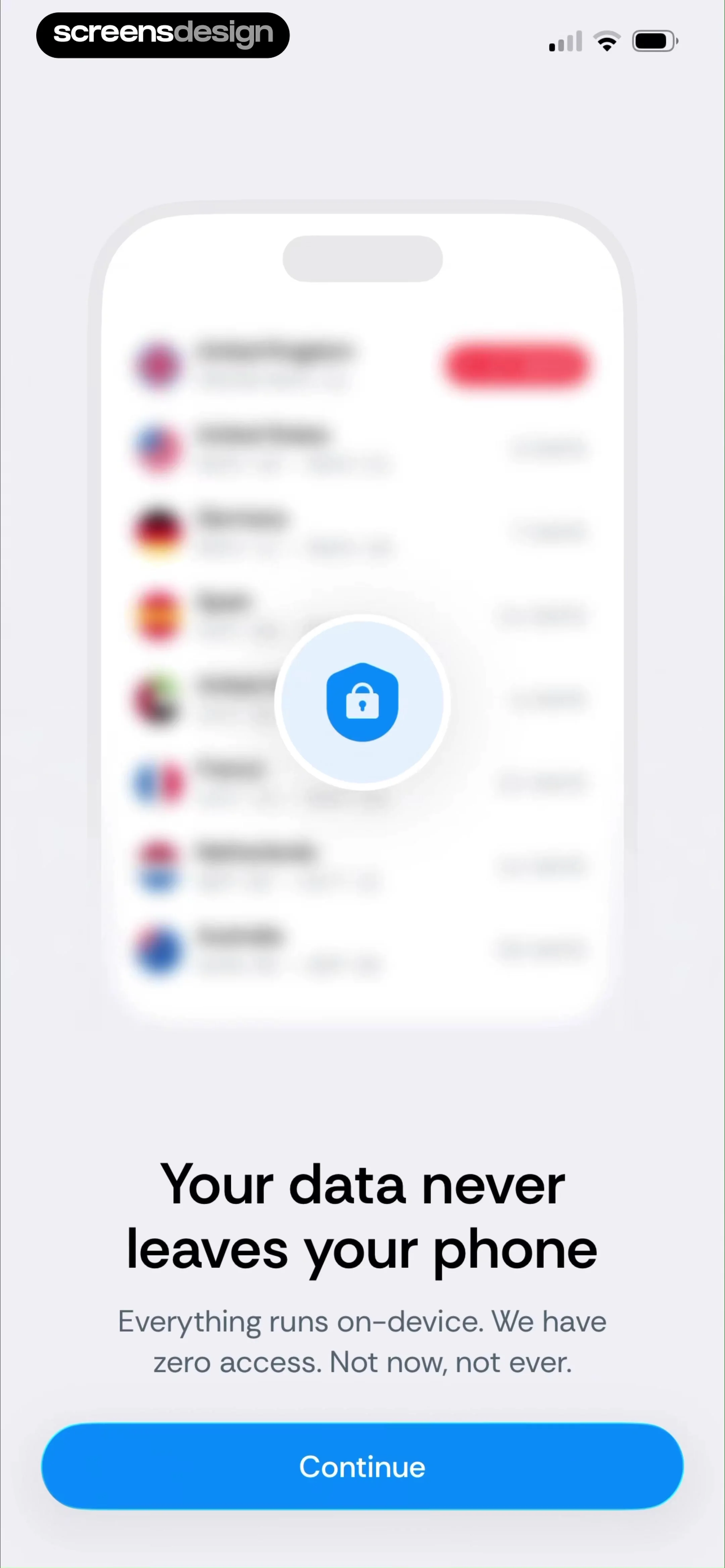 Country Days Tracker: Bounded screen 6