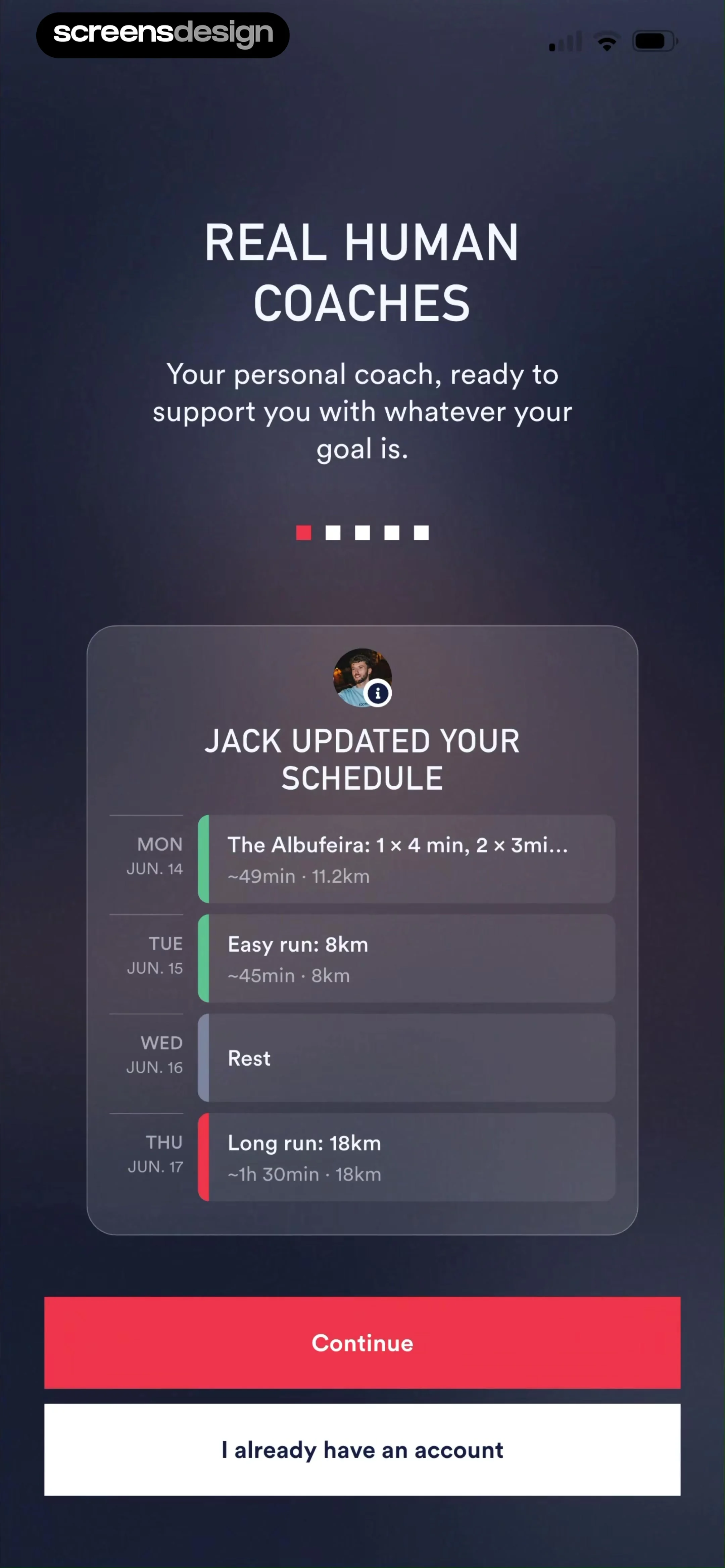 Coopah: The Run Coaching App screen 5