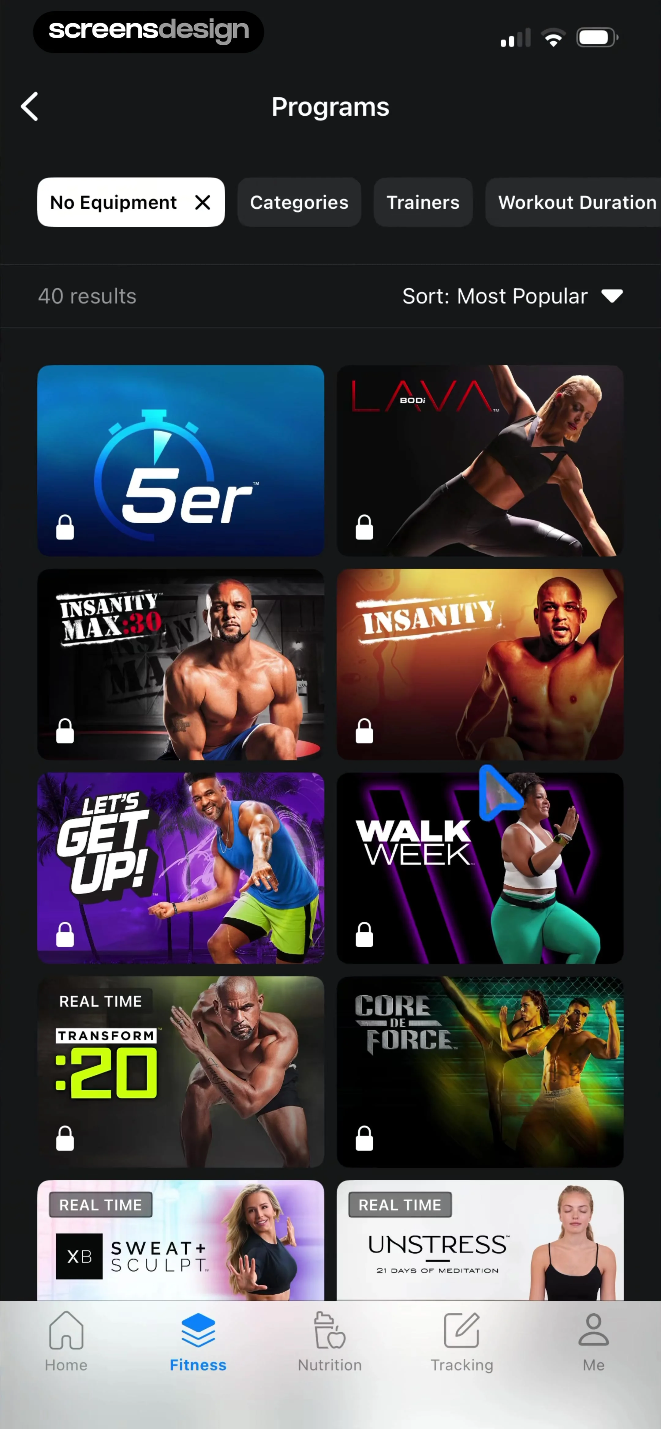 BODi Fitness: Home Workouts screen 61