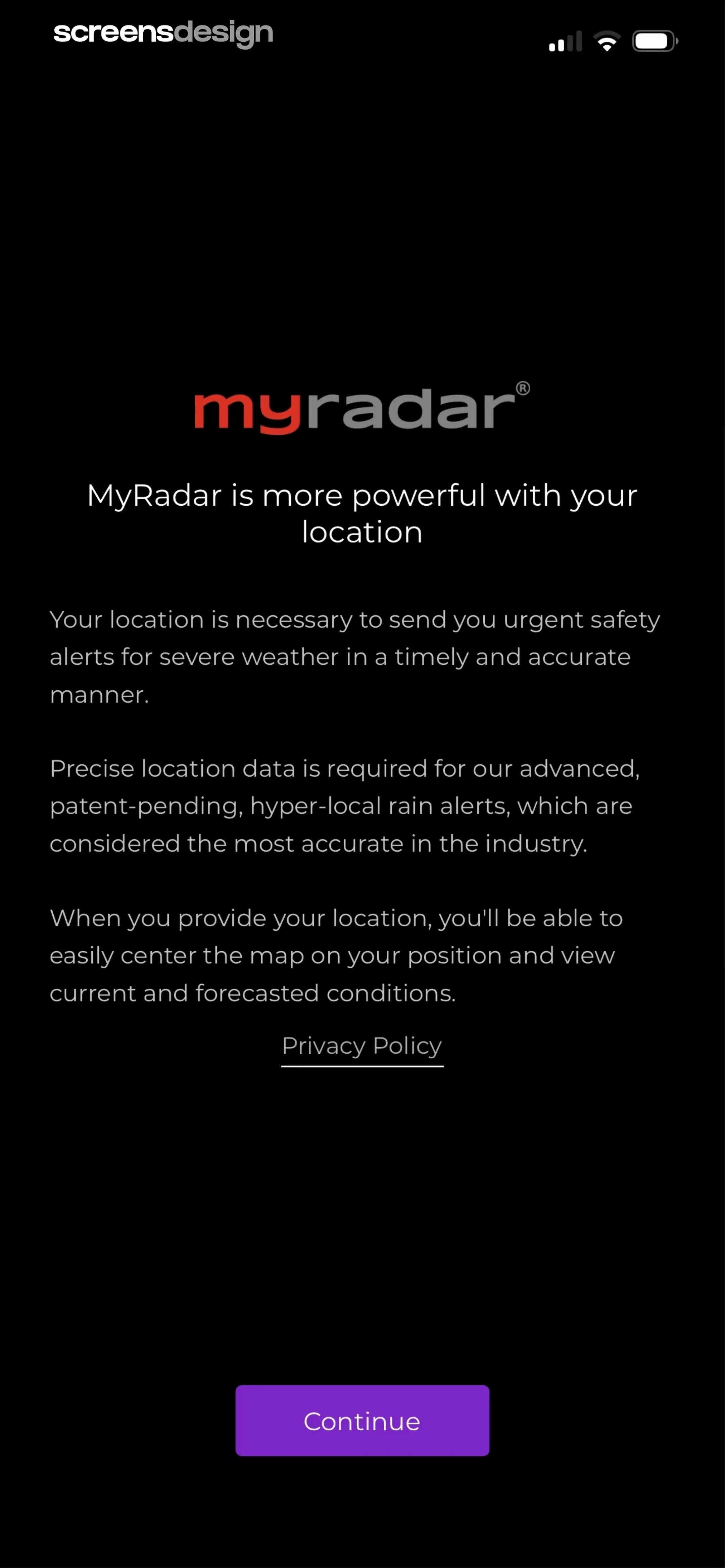 MyRadar Accurate Weather Radar screen 2