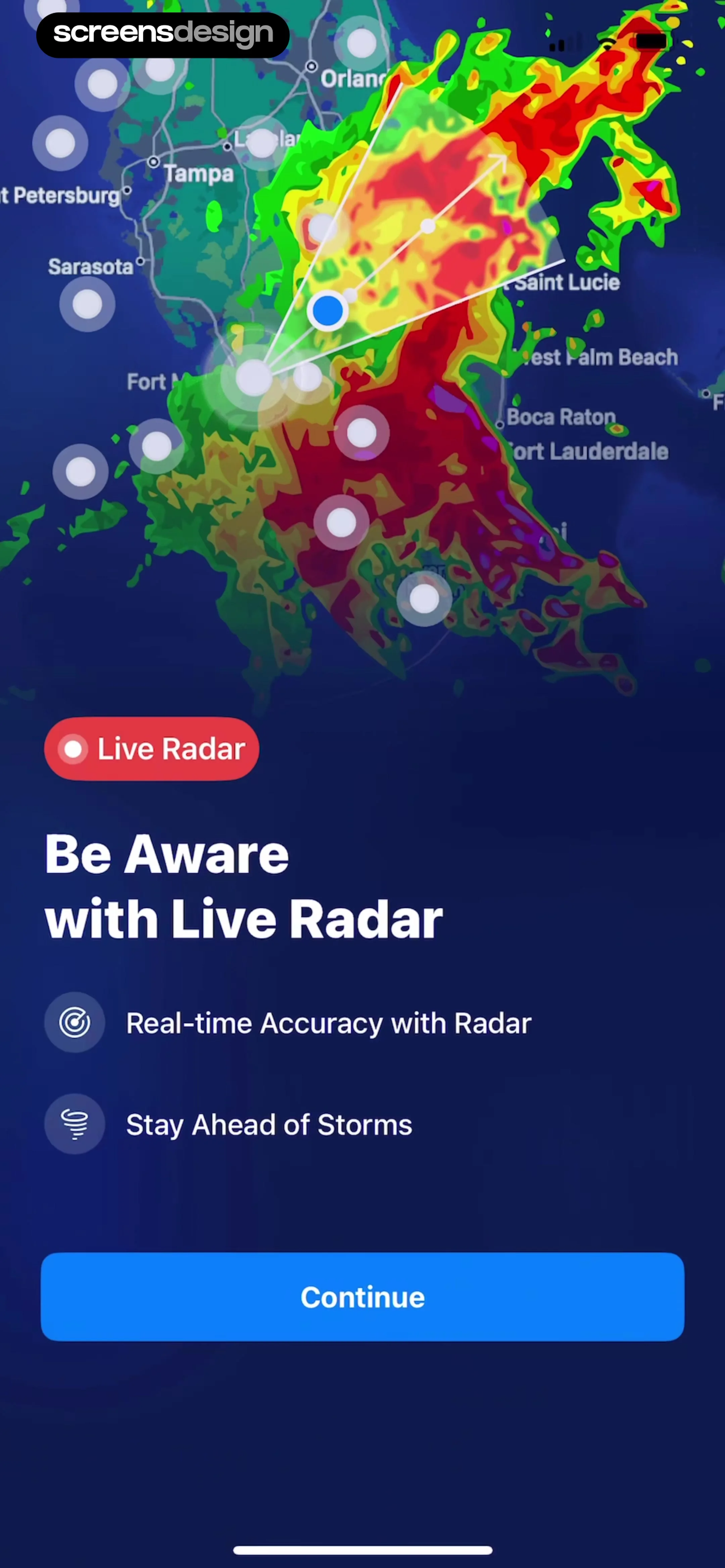 Weather Radar - NOAA Channel screen 2