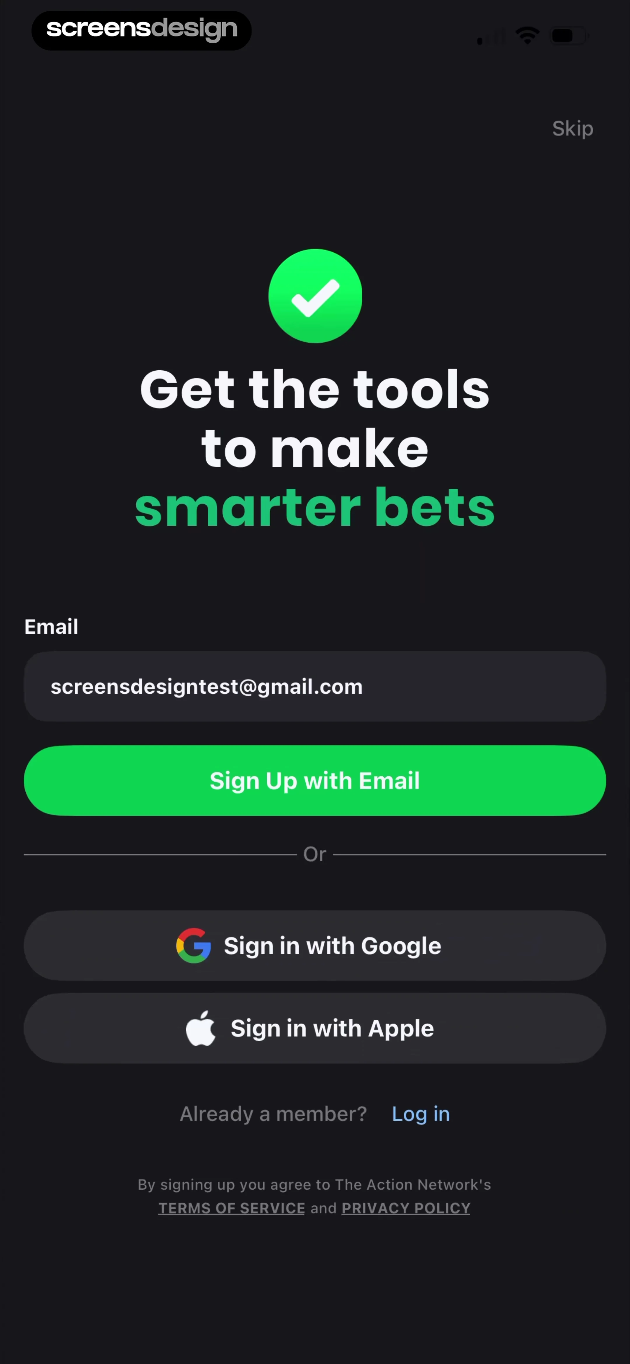 Action Network: Sports Betting screen 2